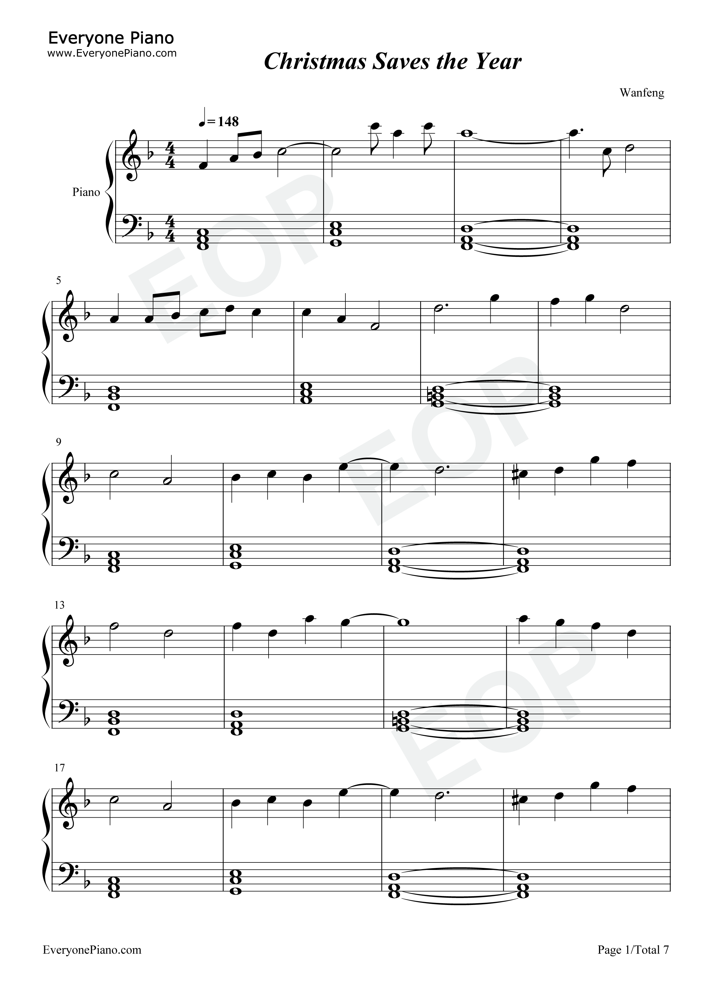 Christmas_Saves_the_Year钢琴谱_Twenty_One_Pilots