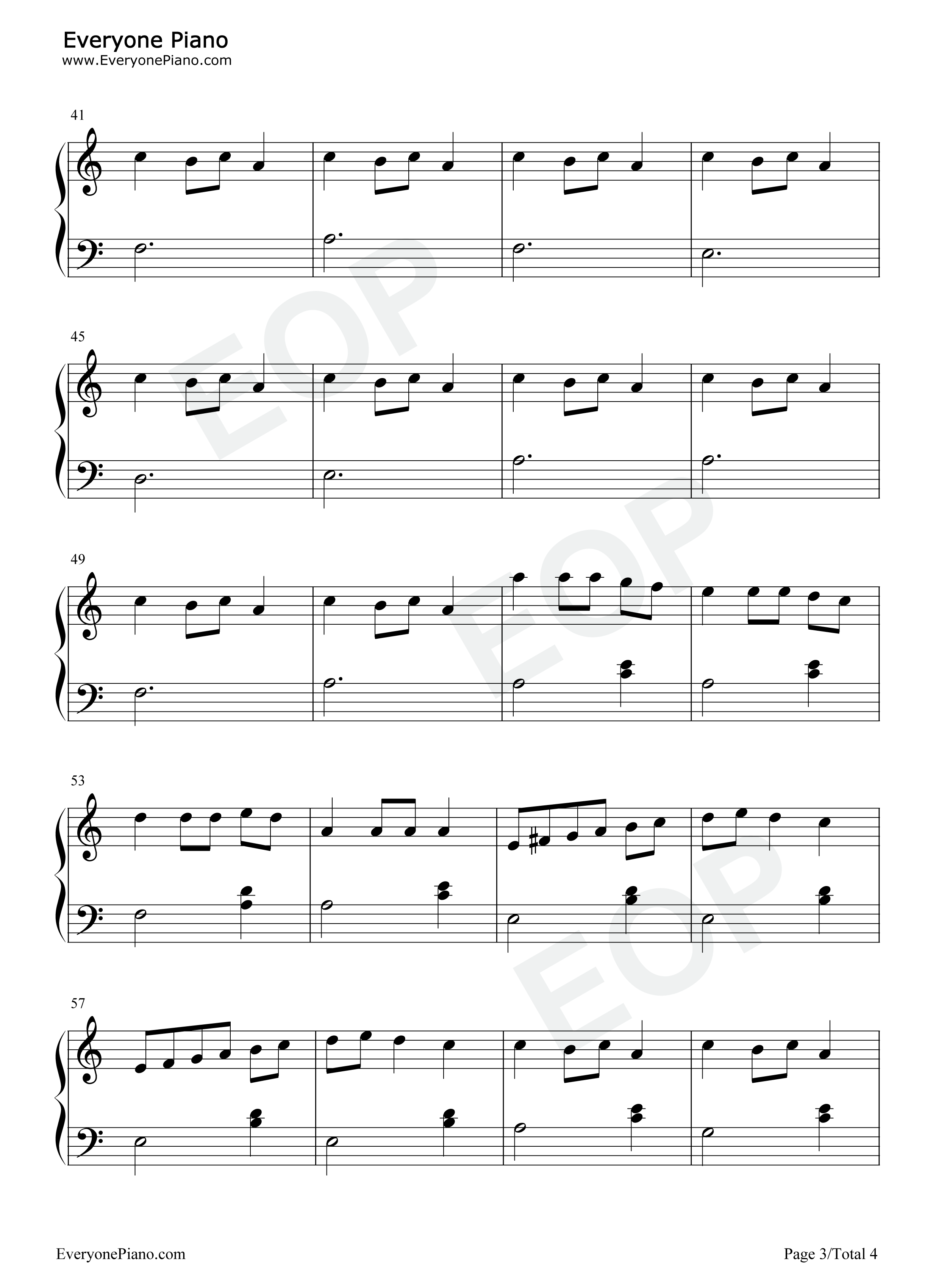 Carol_Of_The_Bells钢琴谱_Mykola_Leontovych