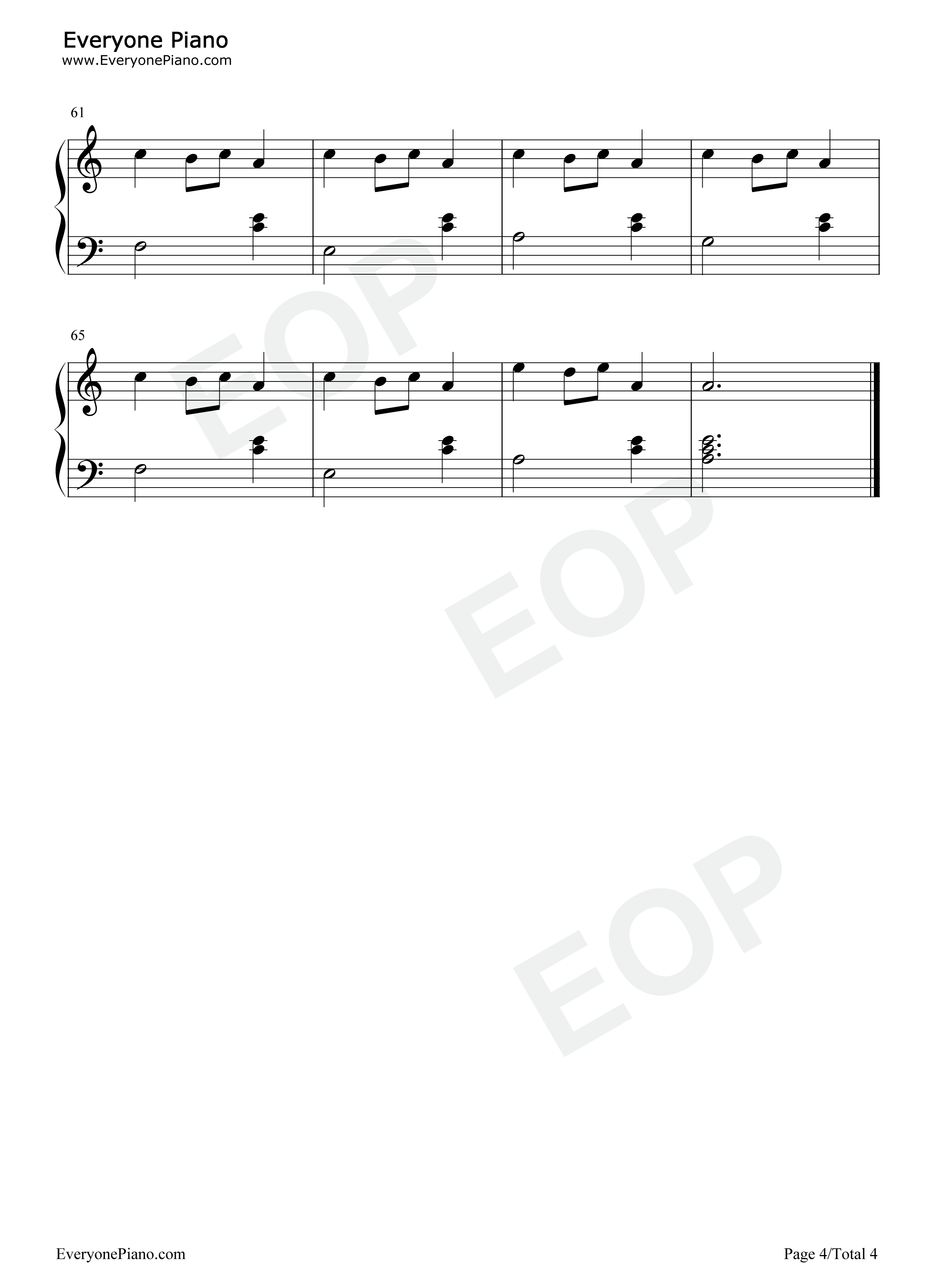 Carol_Of_The_Bells钢琴谱_Mykola_Leontovych