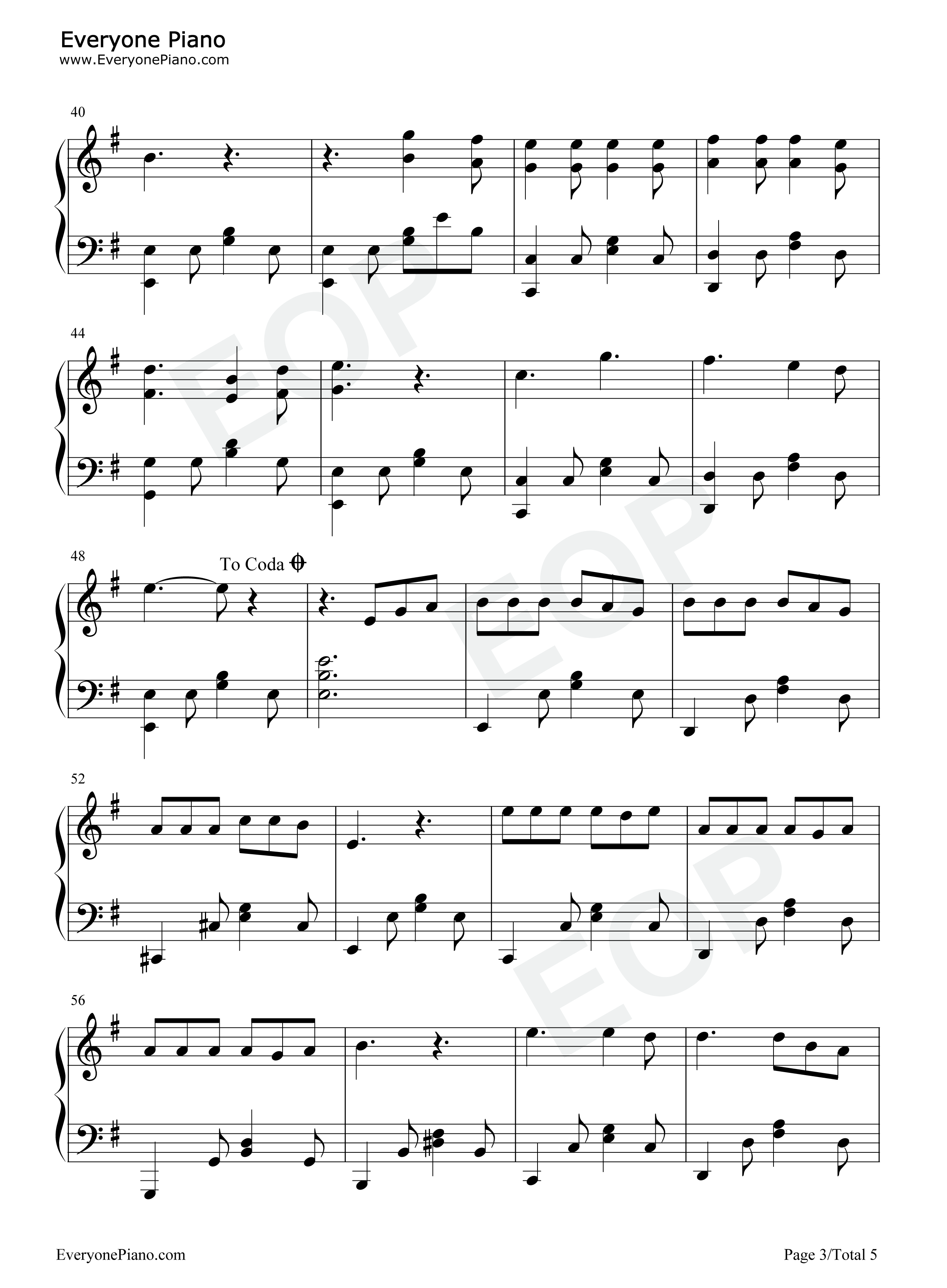 笨小孩钢琴谱_刘德华