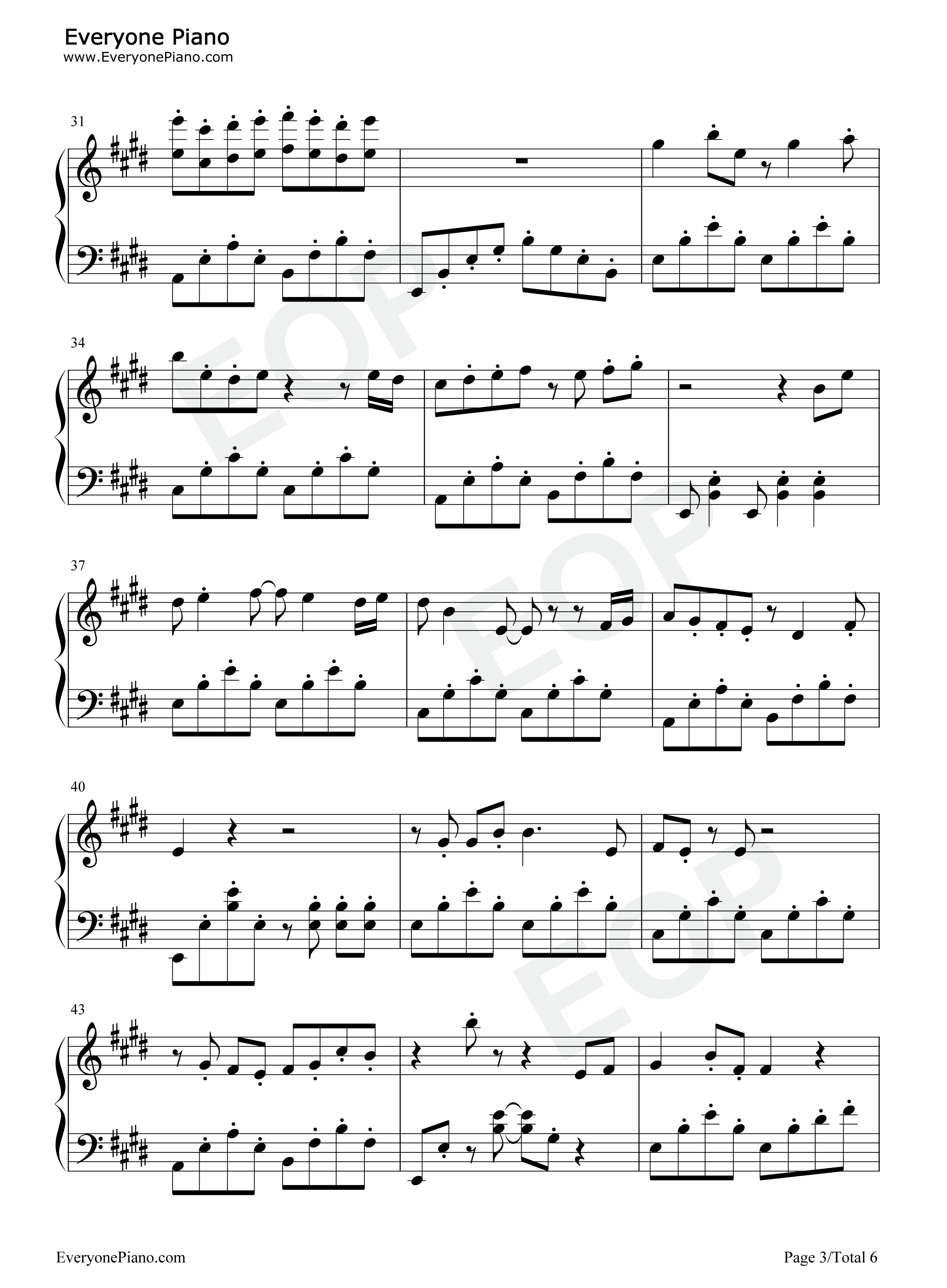 第一千次恋爱钢琴谱_李蚊香