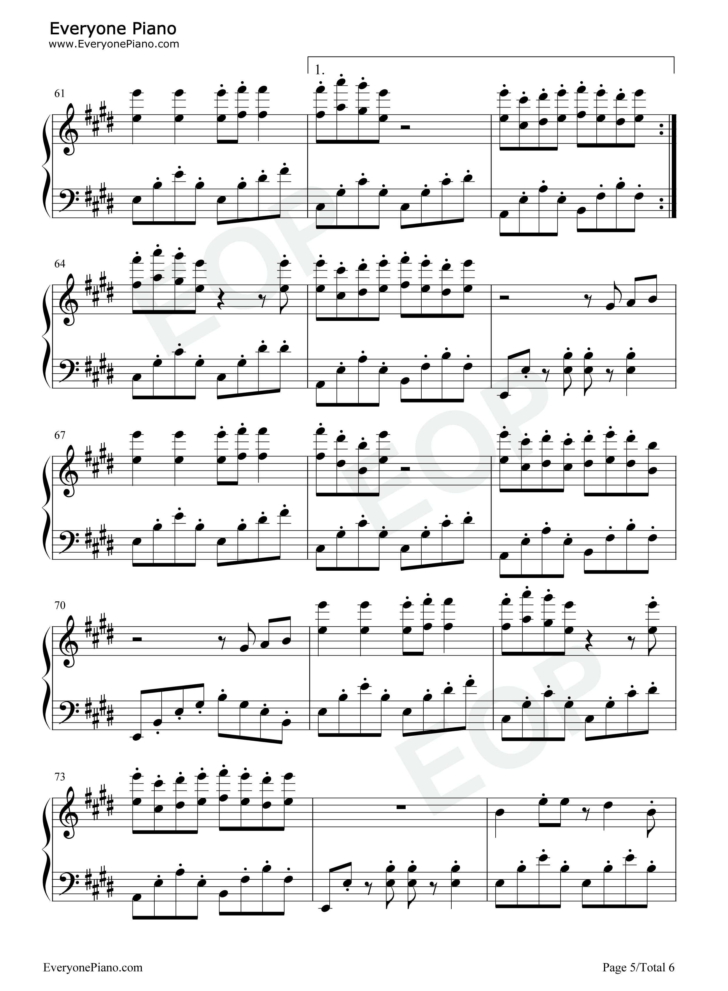 第一千次恋爱钢琴谱_李蚊香