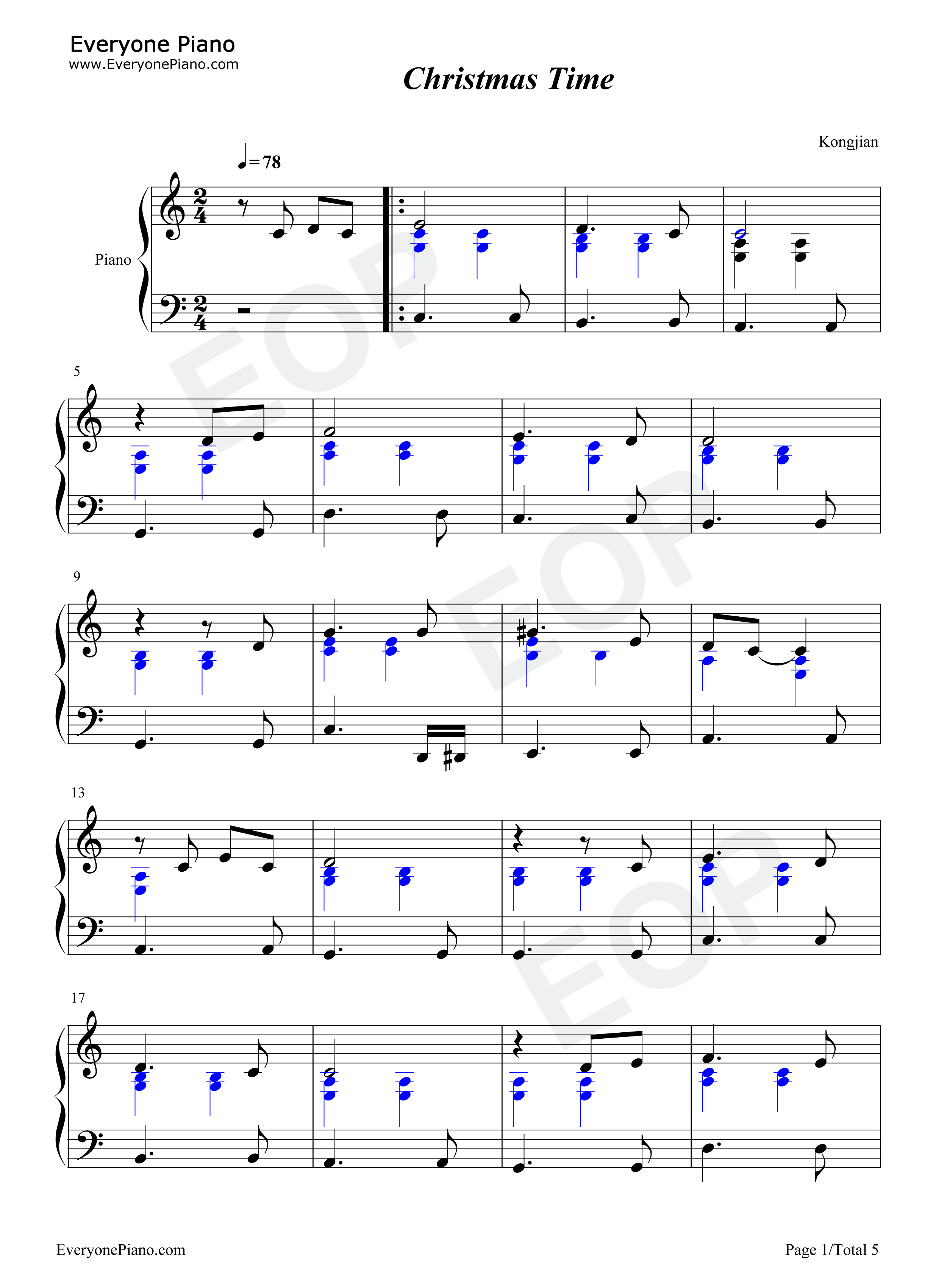 Christmas_Time钢琴谱_Bryan_Adams