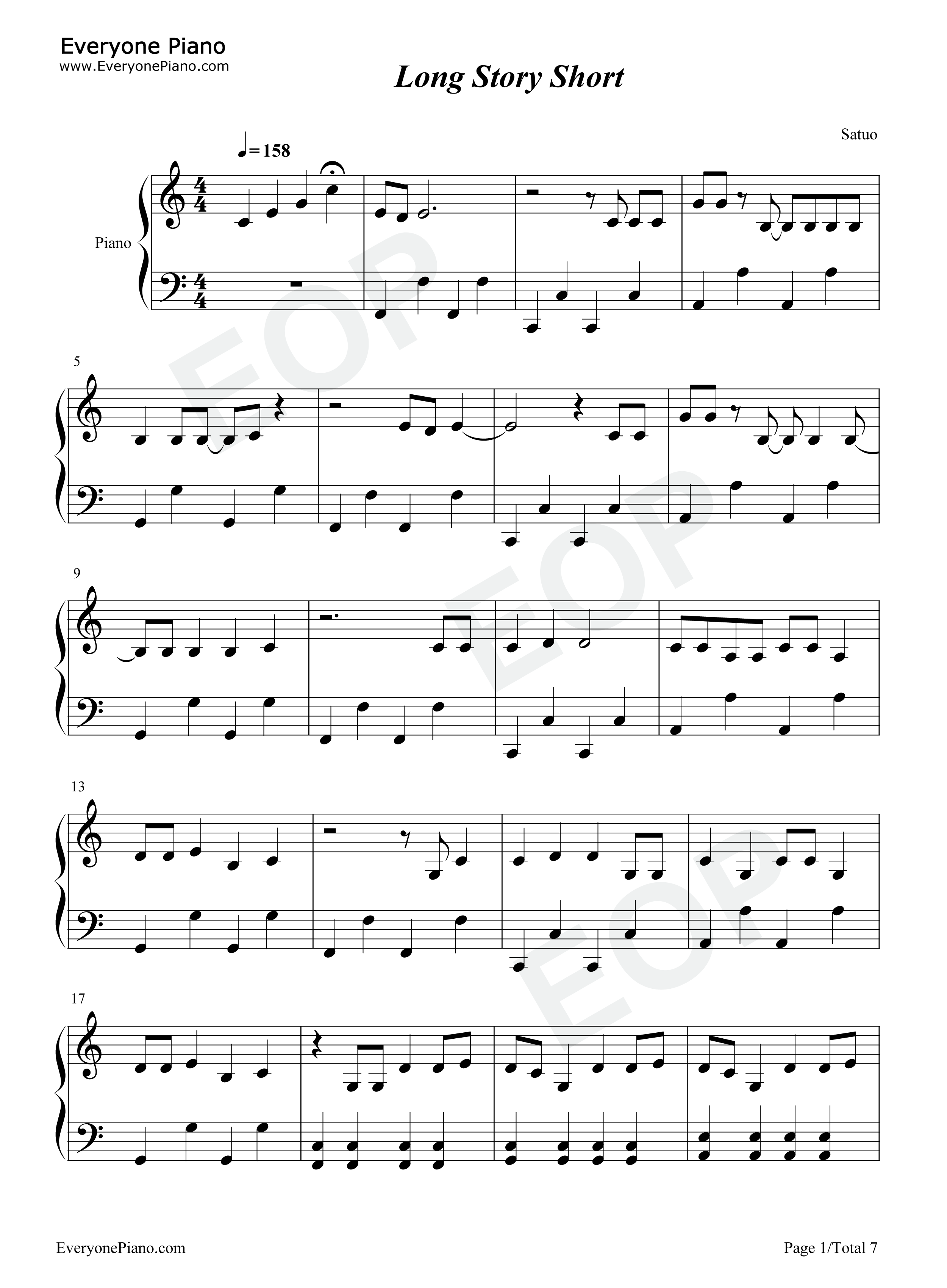 Long_Story_Short钢琴谱_Taylor_Swift