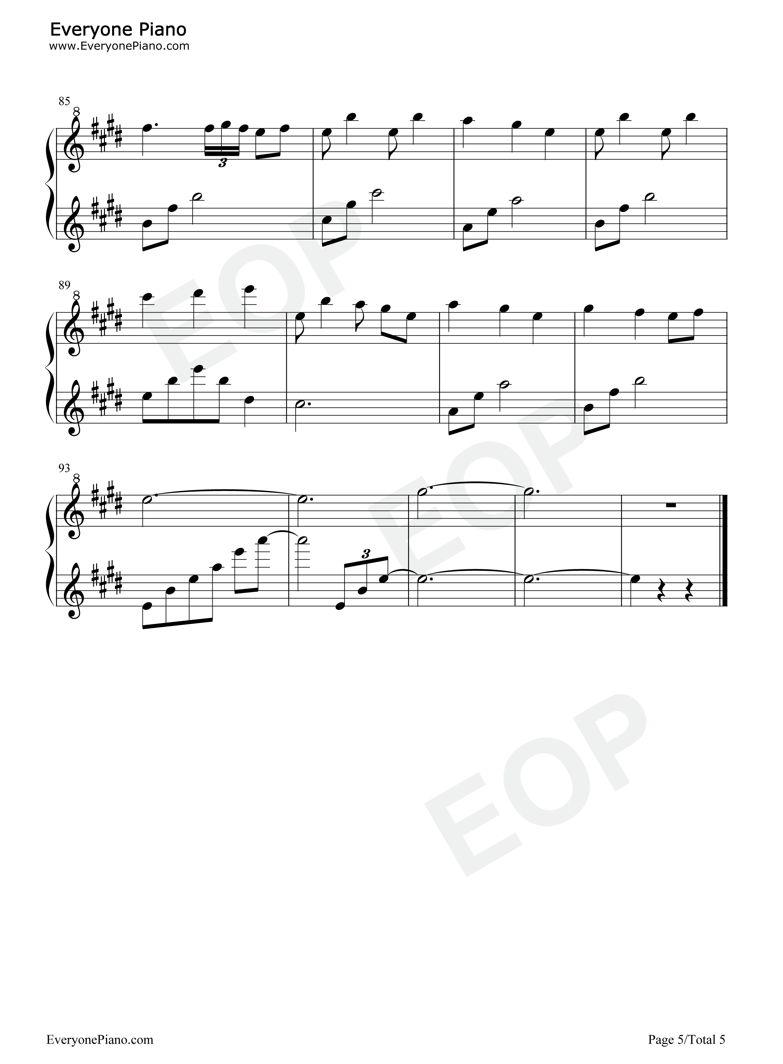 Bilibili入站歌钢琴谱_飞剑