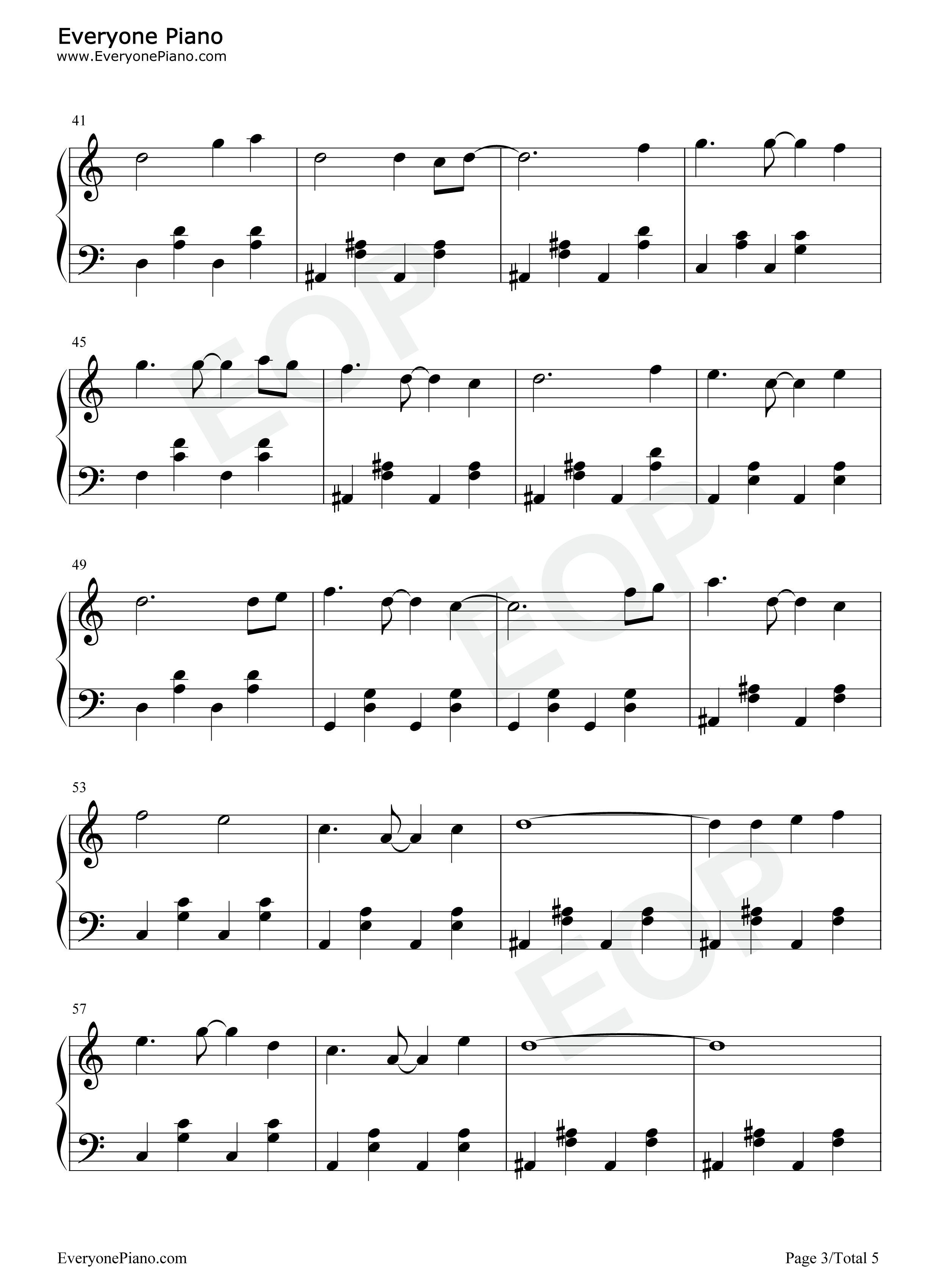 Let's_Be_Friends_Lena_Theme钢琴谱_Sergey_Eybog