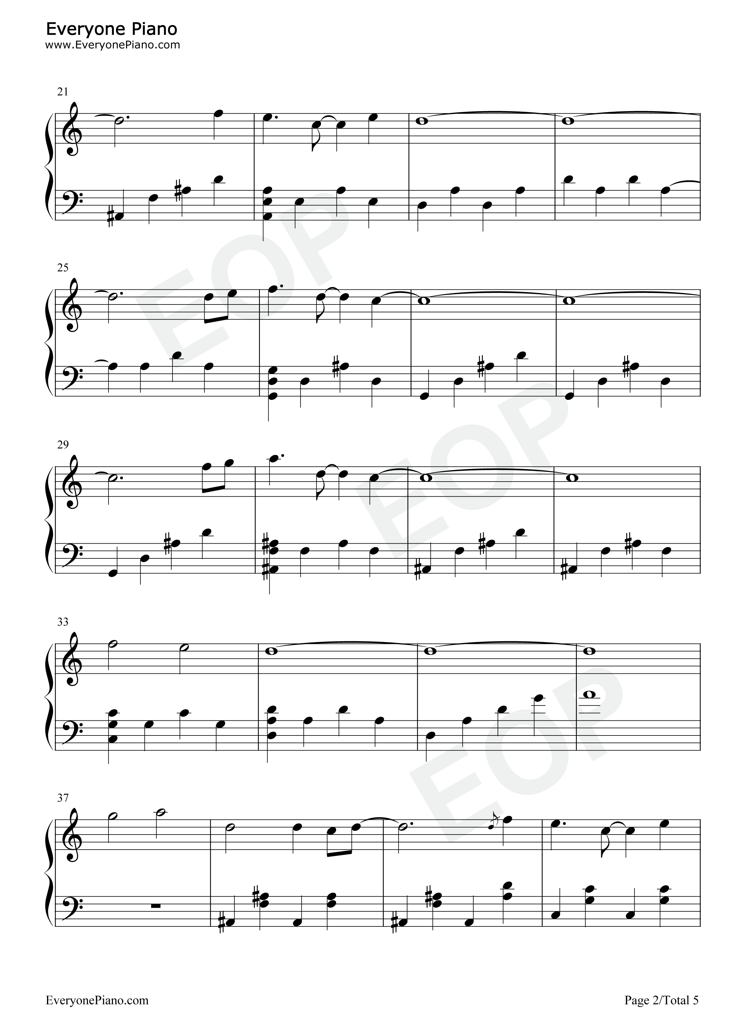 Let's_Be_Friends_Lena_Theme钢琴谱_Sergey_Eybog