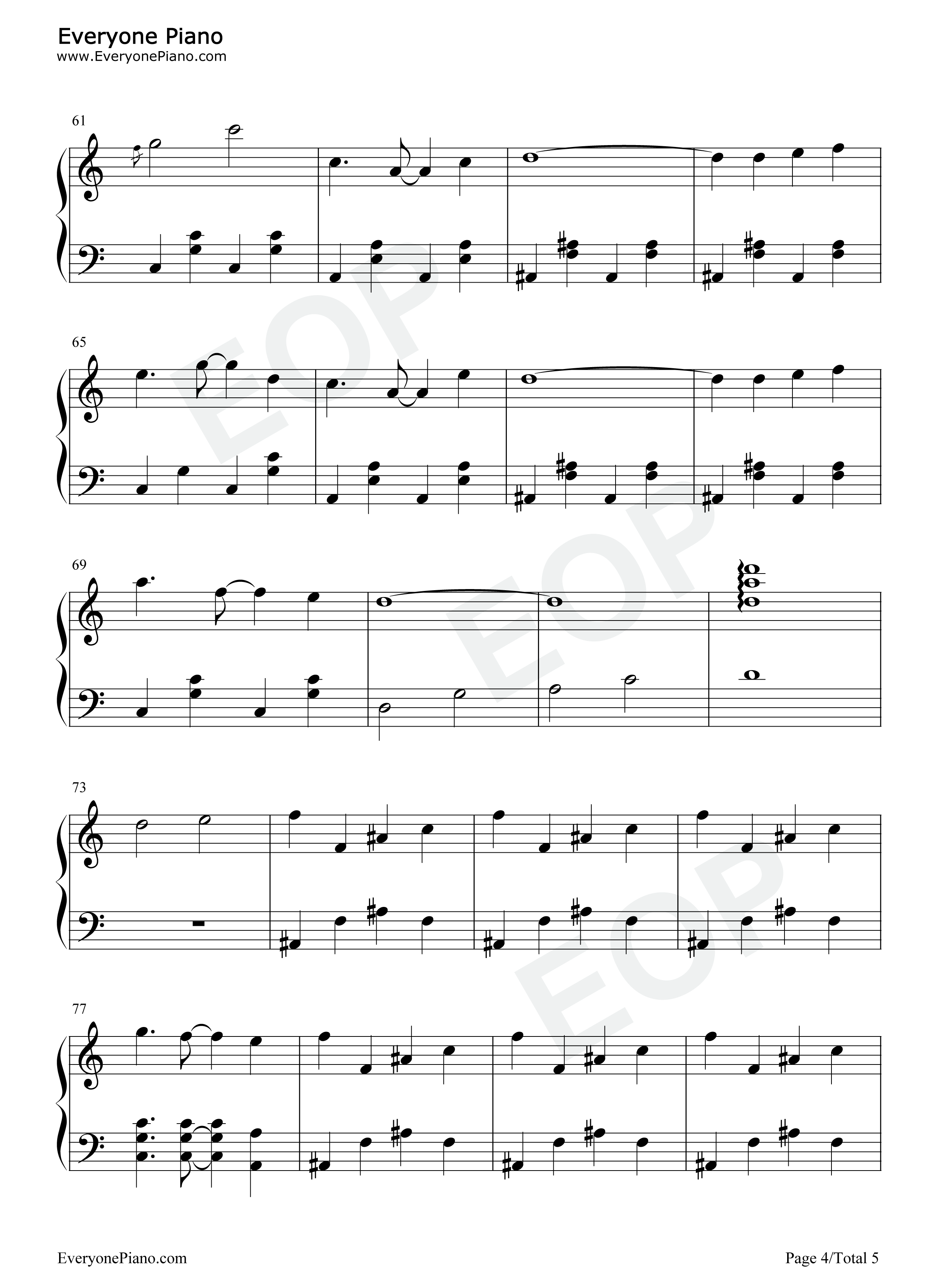 Let's_Be_Friends_Lena_Theme钢琴谱_Sergey_Eybog