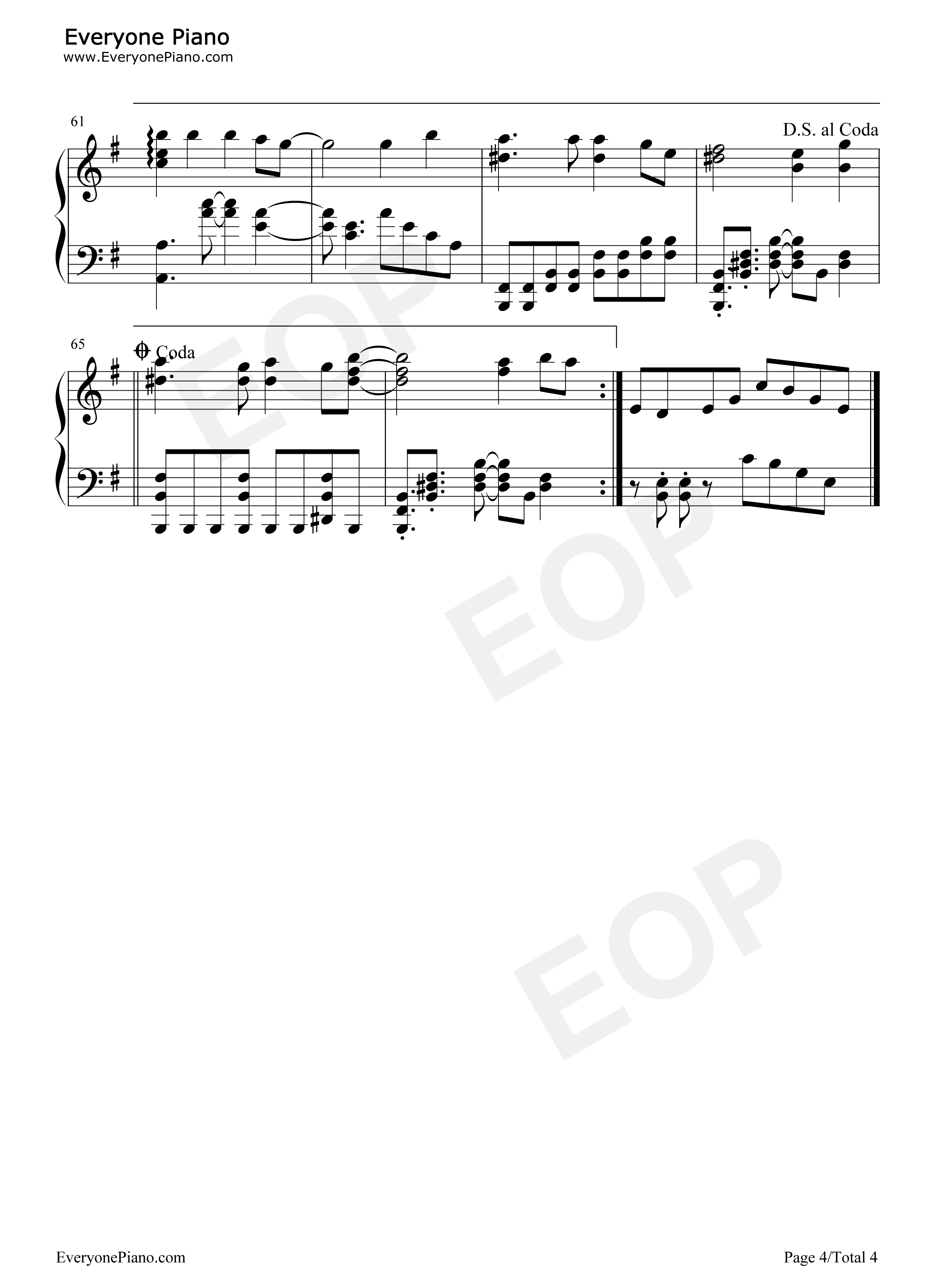 一决高下钢琴谱_侯俊杰