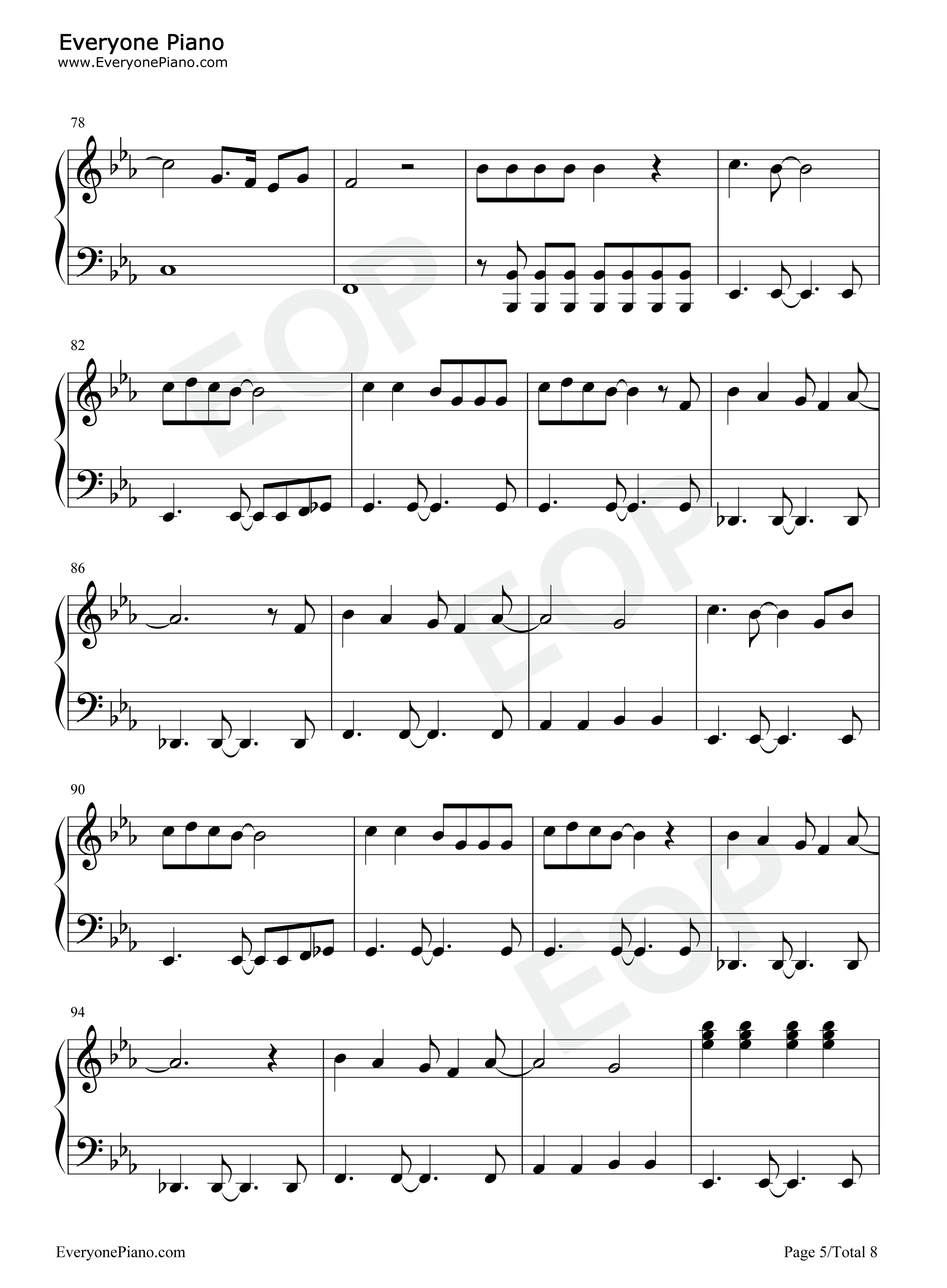 Underneath_the_Tree钢琴谱_Kelly_Clarkson