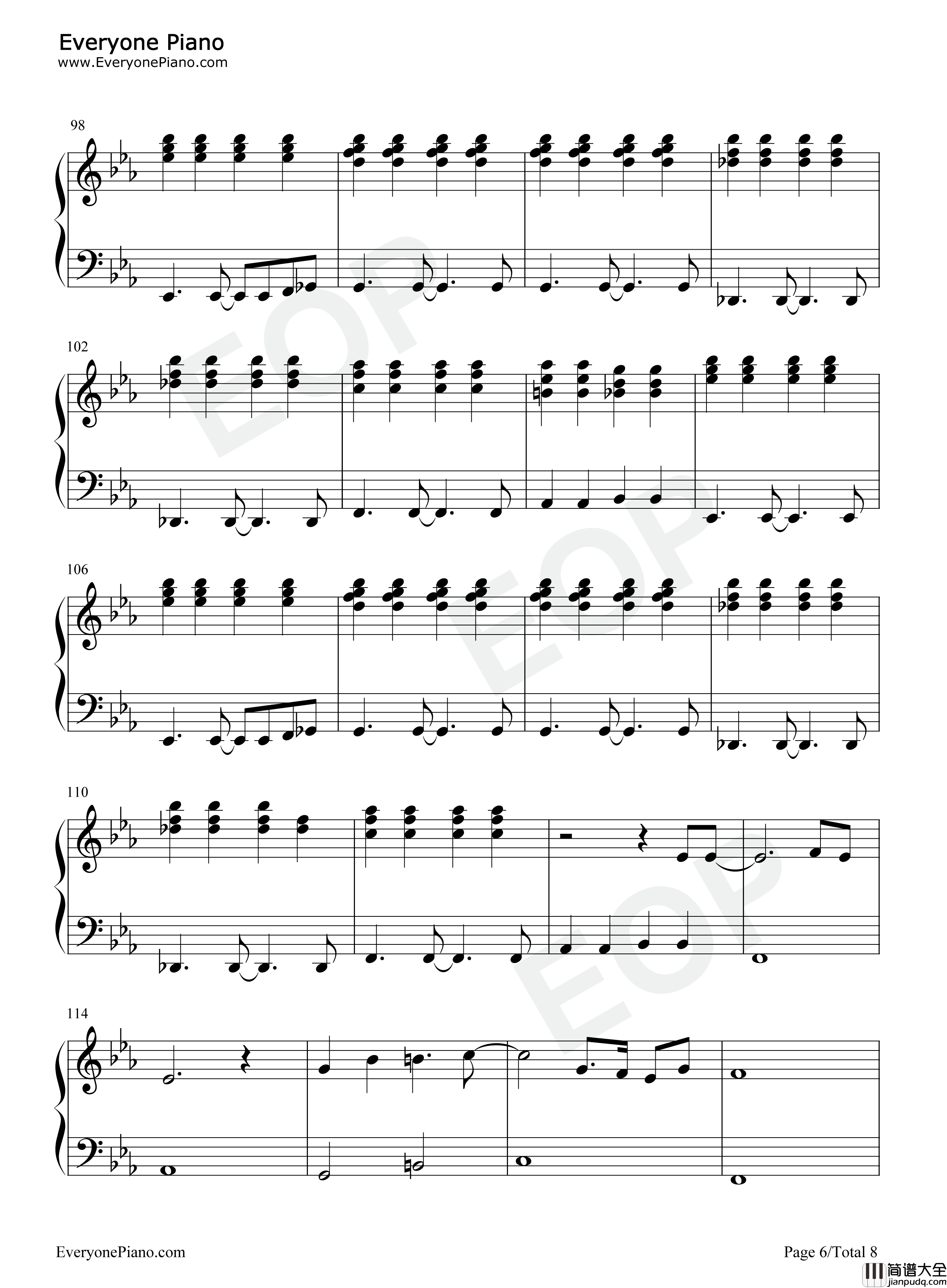 Underneath_the_Tree钢琴谱_Kelly_Clarkson