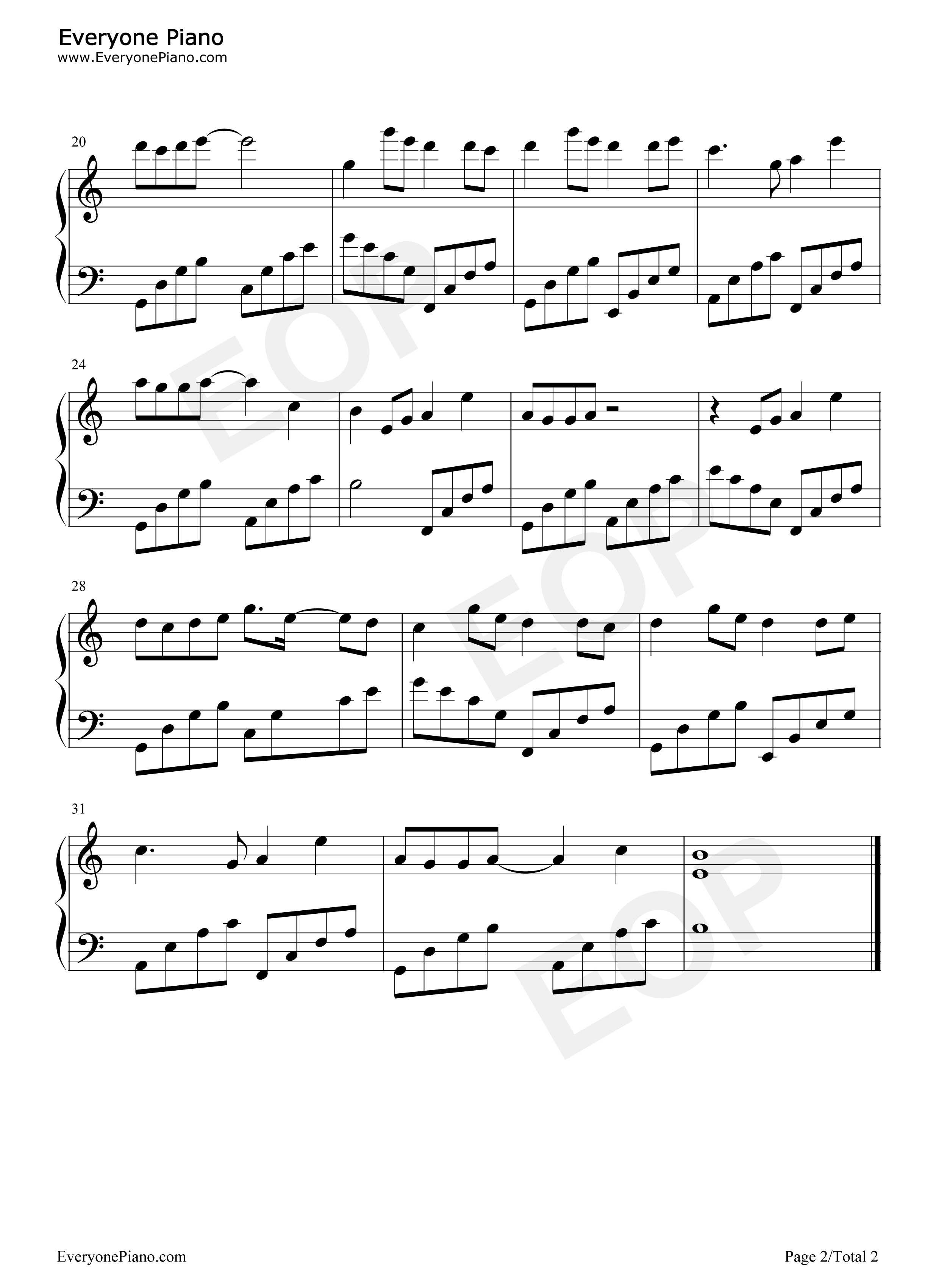 千里相从钢琴谱_小旭音乐_柏凝_根小八