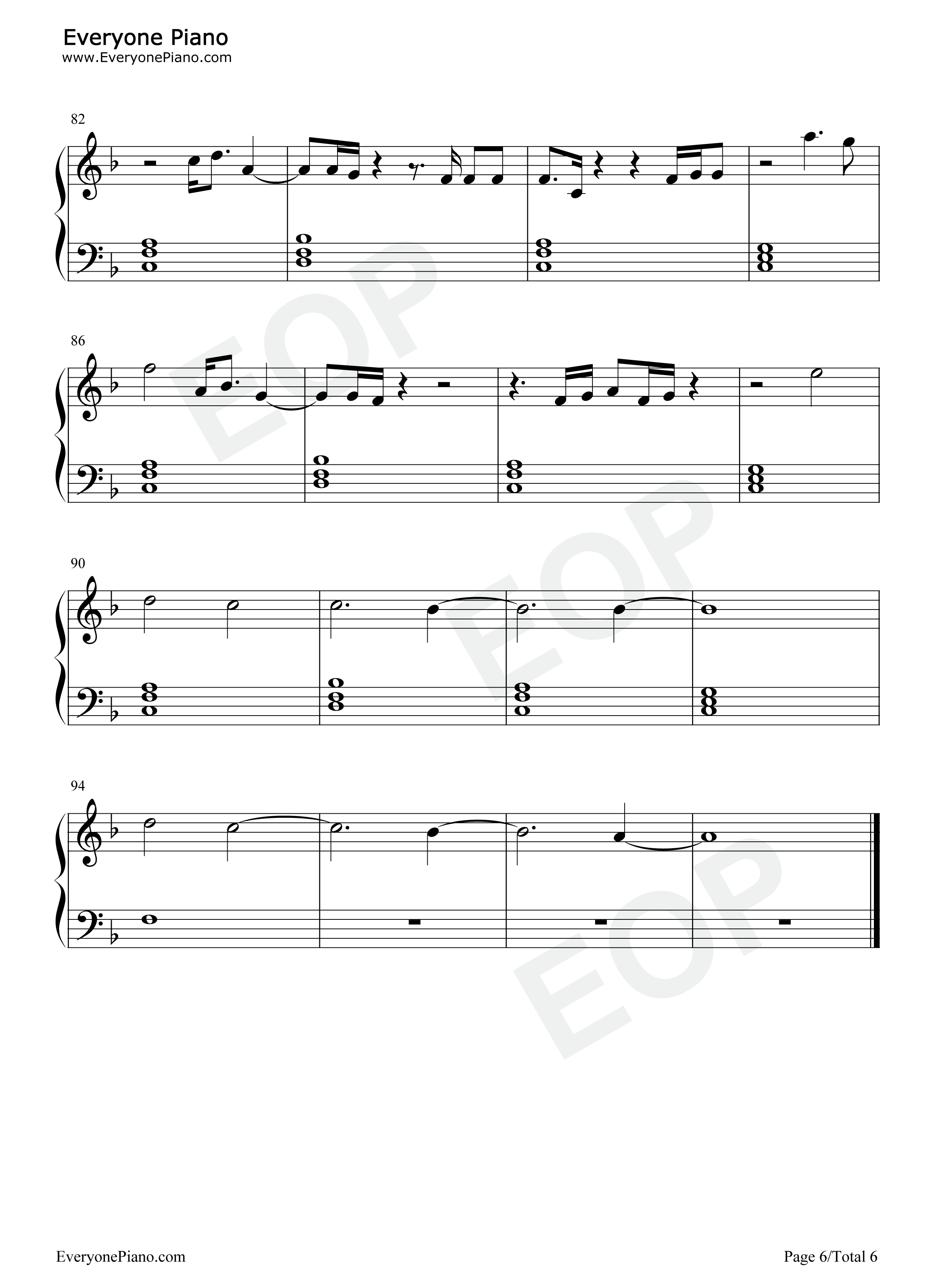 Marjorie钢琴谱_Taylor_Swift