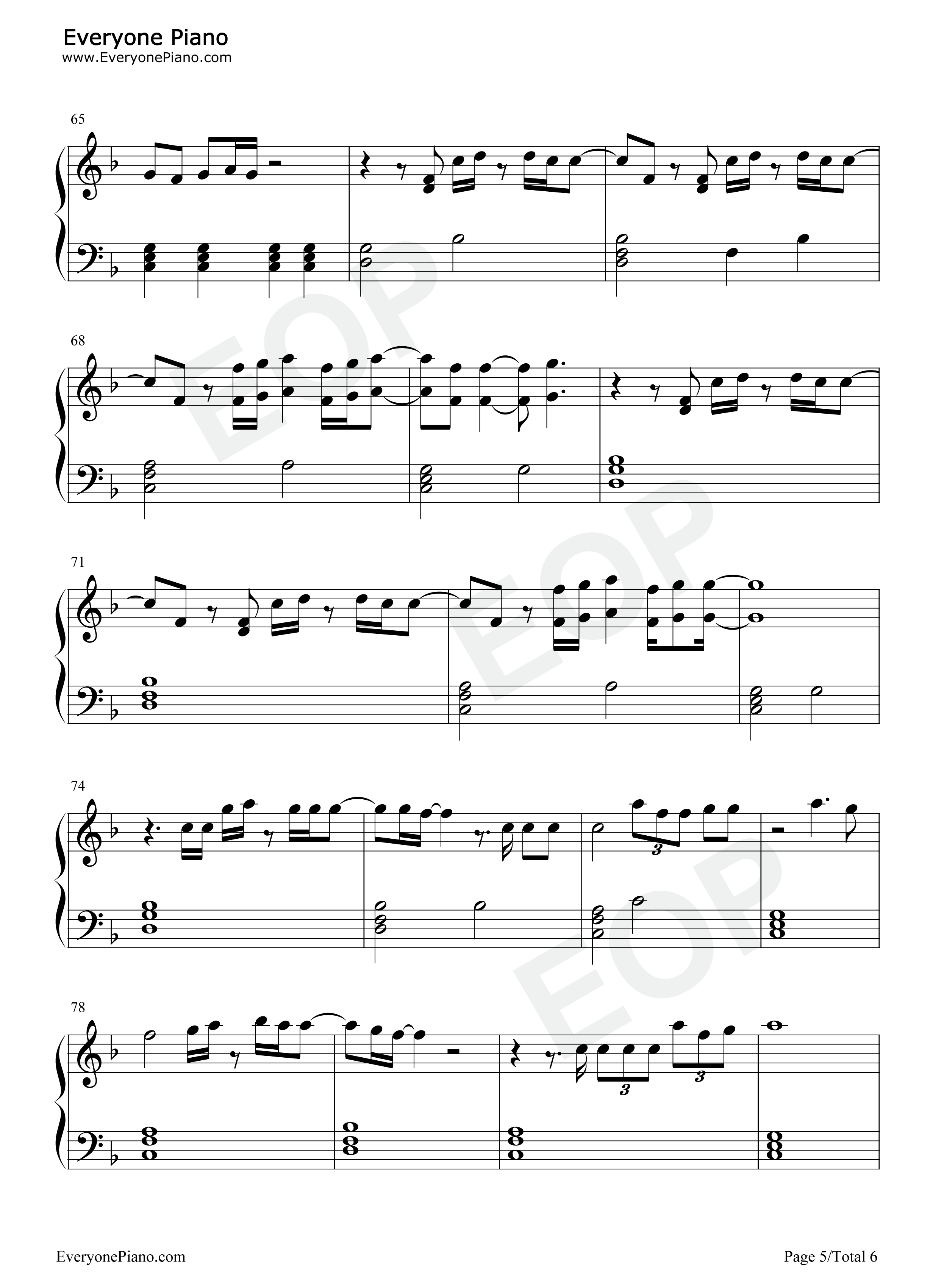 Marjorie钢琴谱_Taylor_Swift