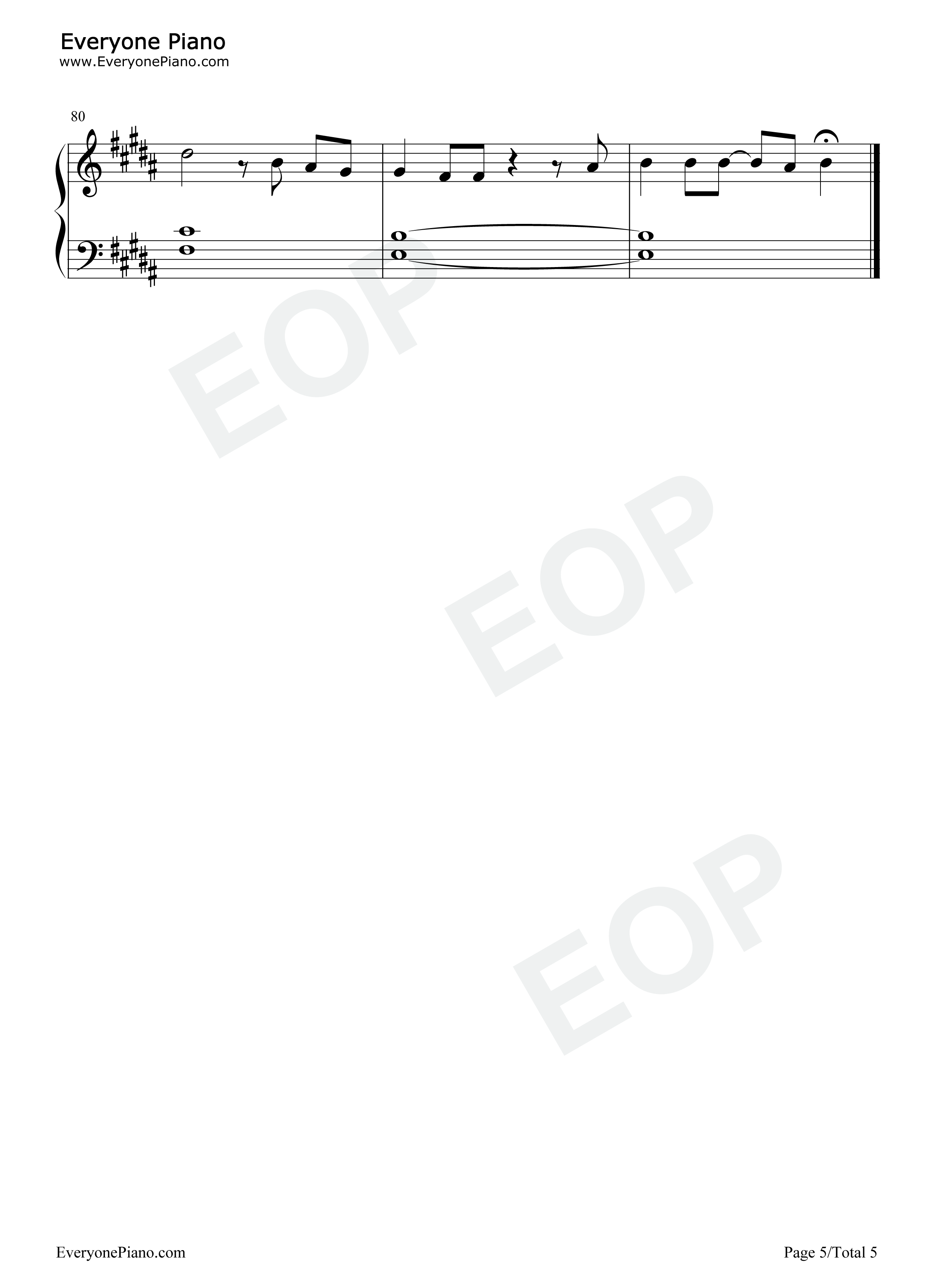 Afterglow钢琴谱_Ed_Sheeran