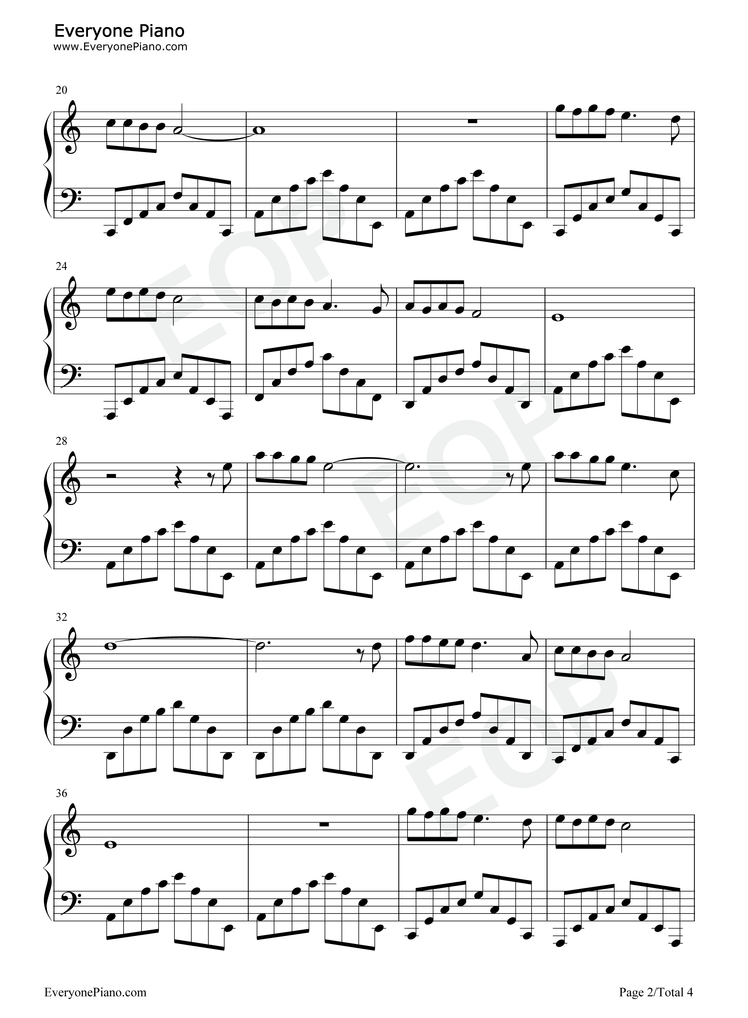 Walking_In_The_Air钢琴谱_Celtic_Woman