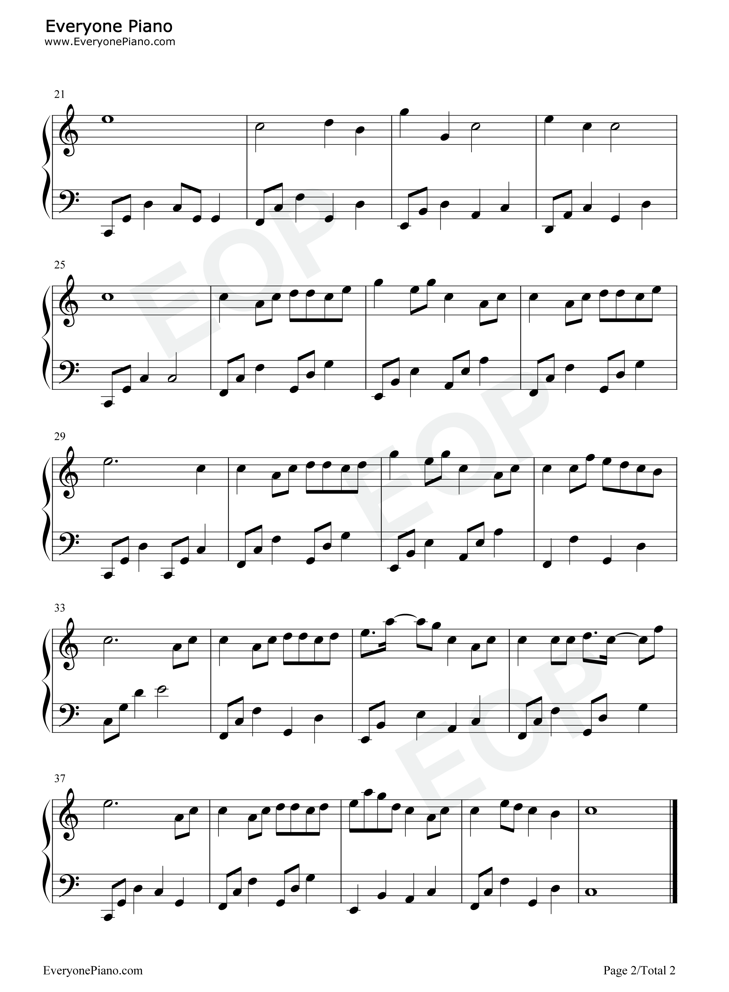 夏天的秘密钢琴谱_邱有句