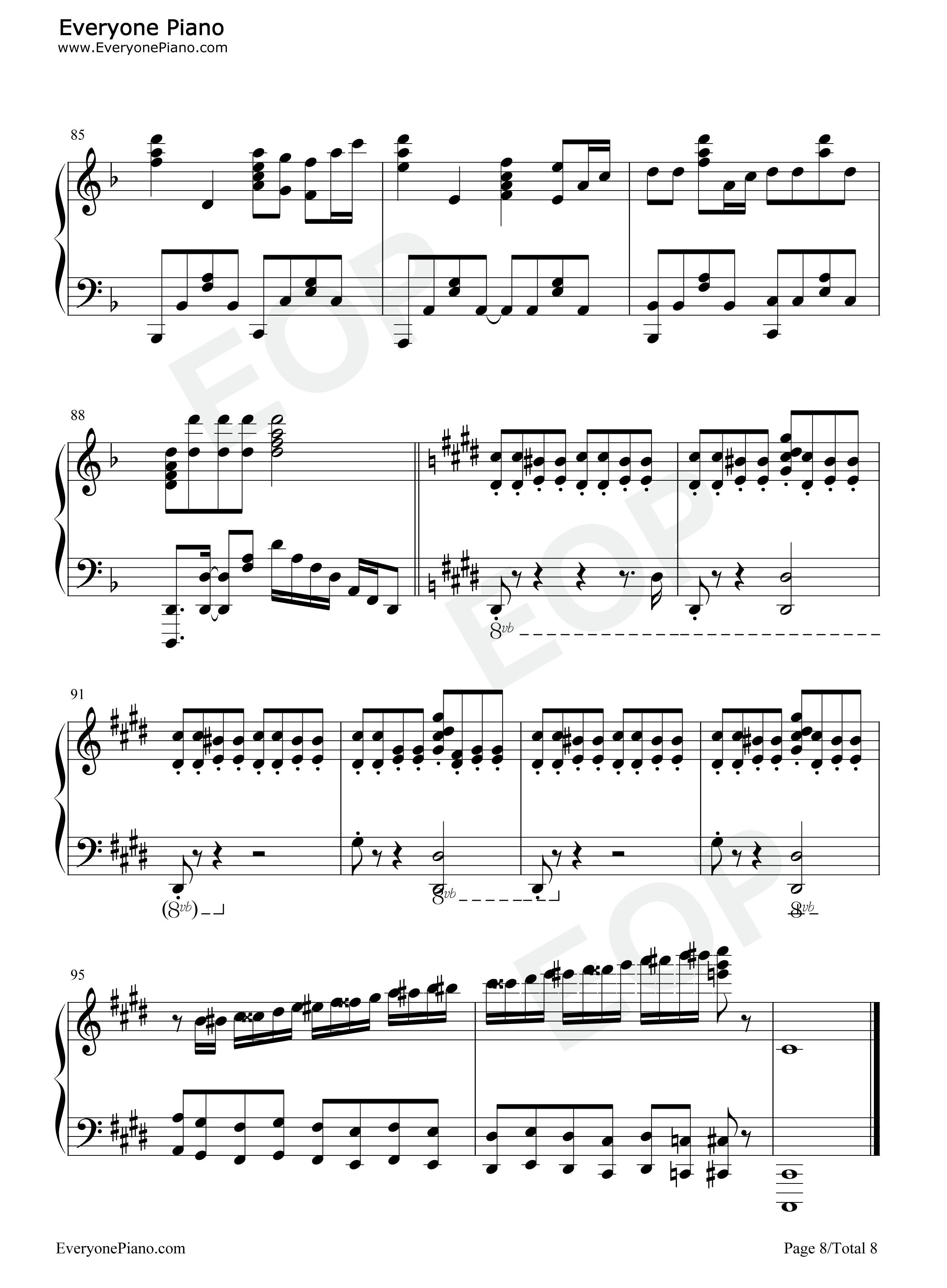 僕の戦争钢琴谱_神圣放逐乐队