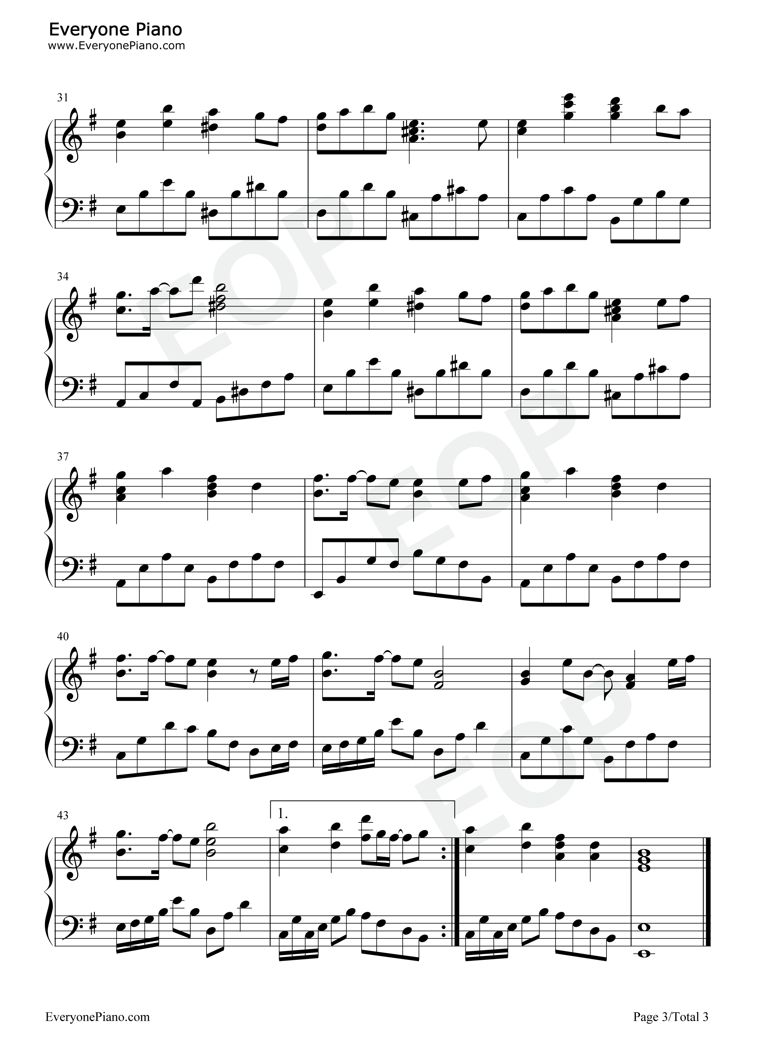 相思花钢琴谱_Riryka