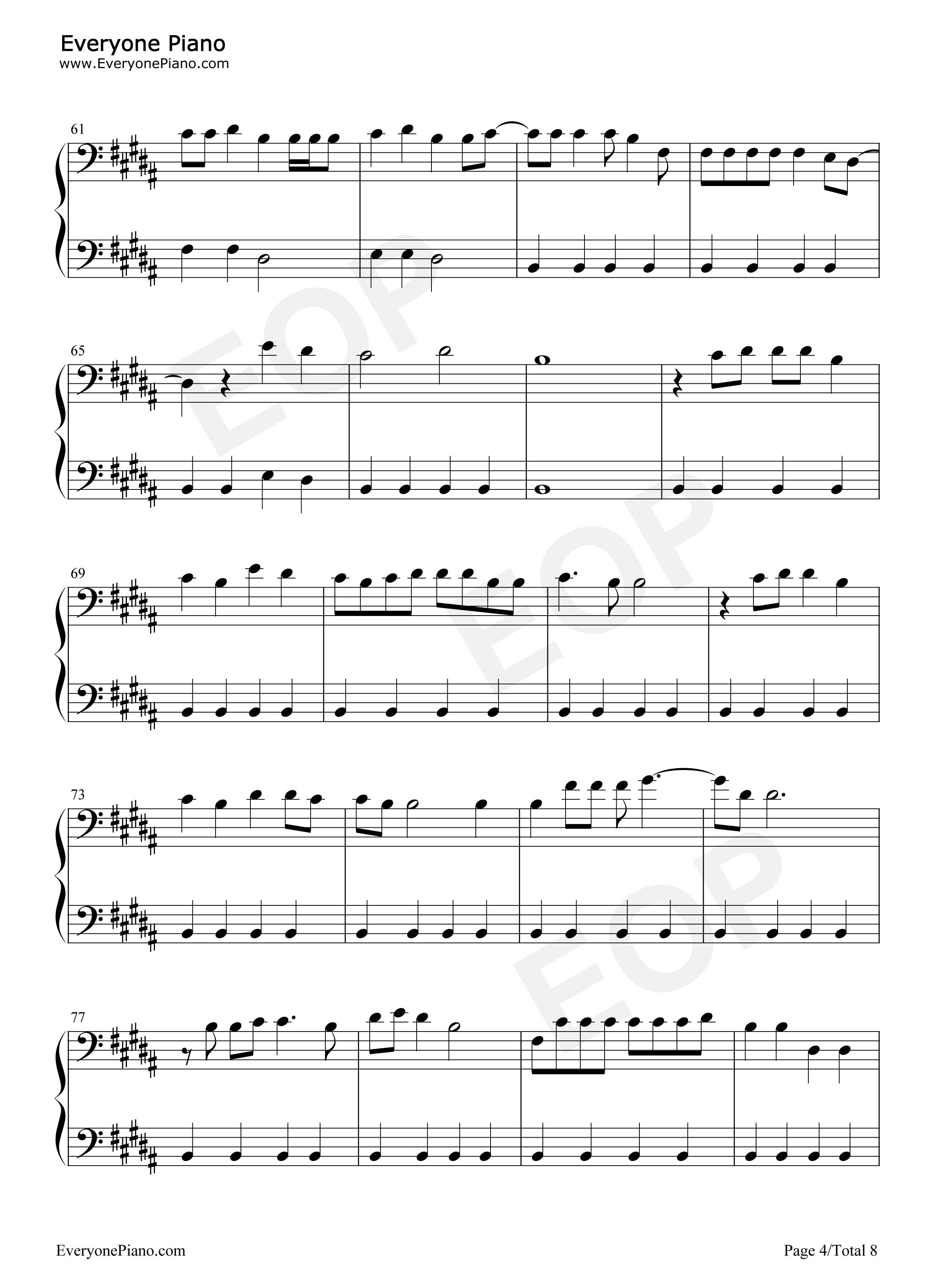 Happiness钢琴谱_Taylor_Swift