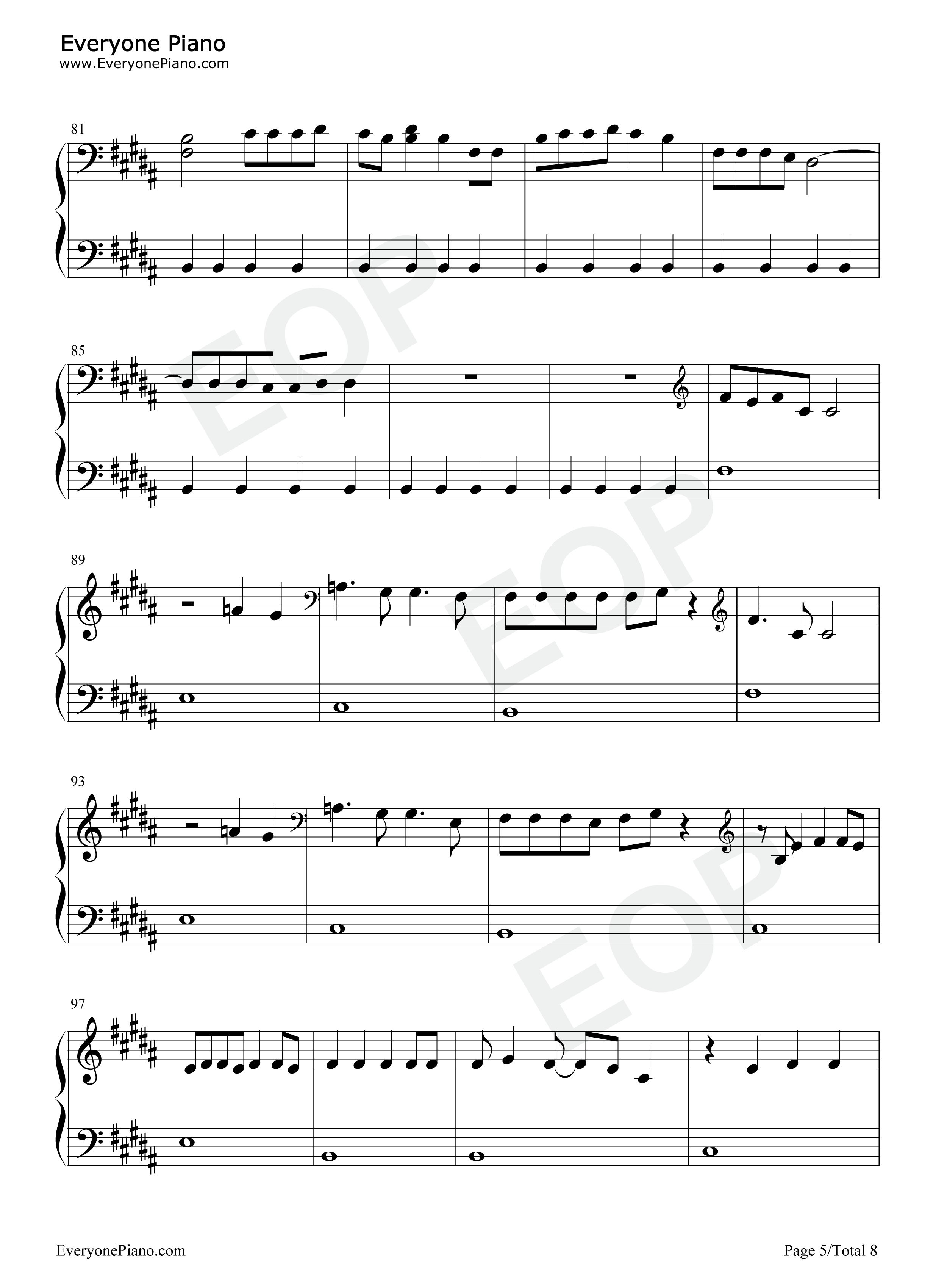 Happiness钢琴谱_Taylor_Swift