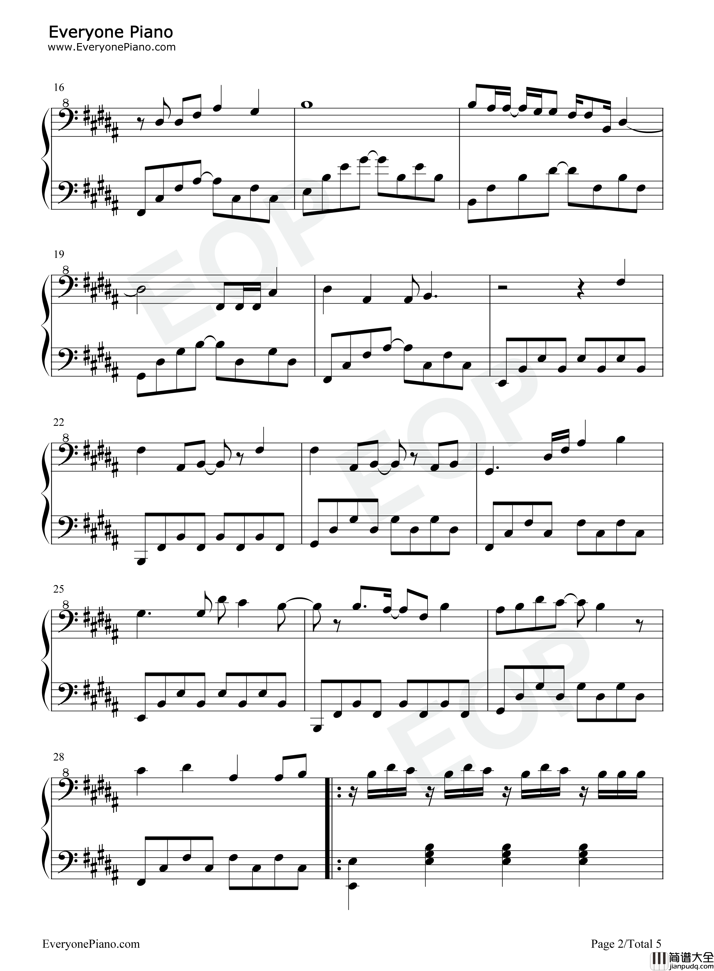 Take_You_Down钢琴谱_Illenium