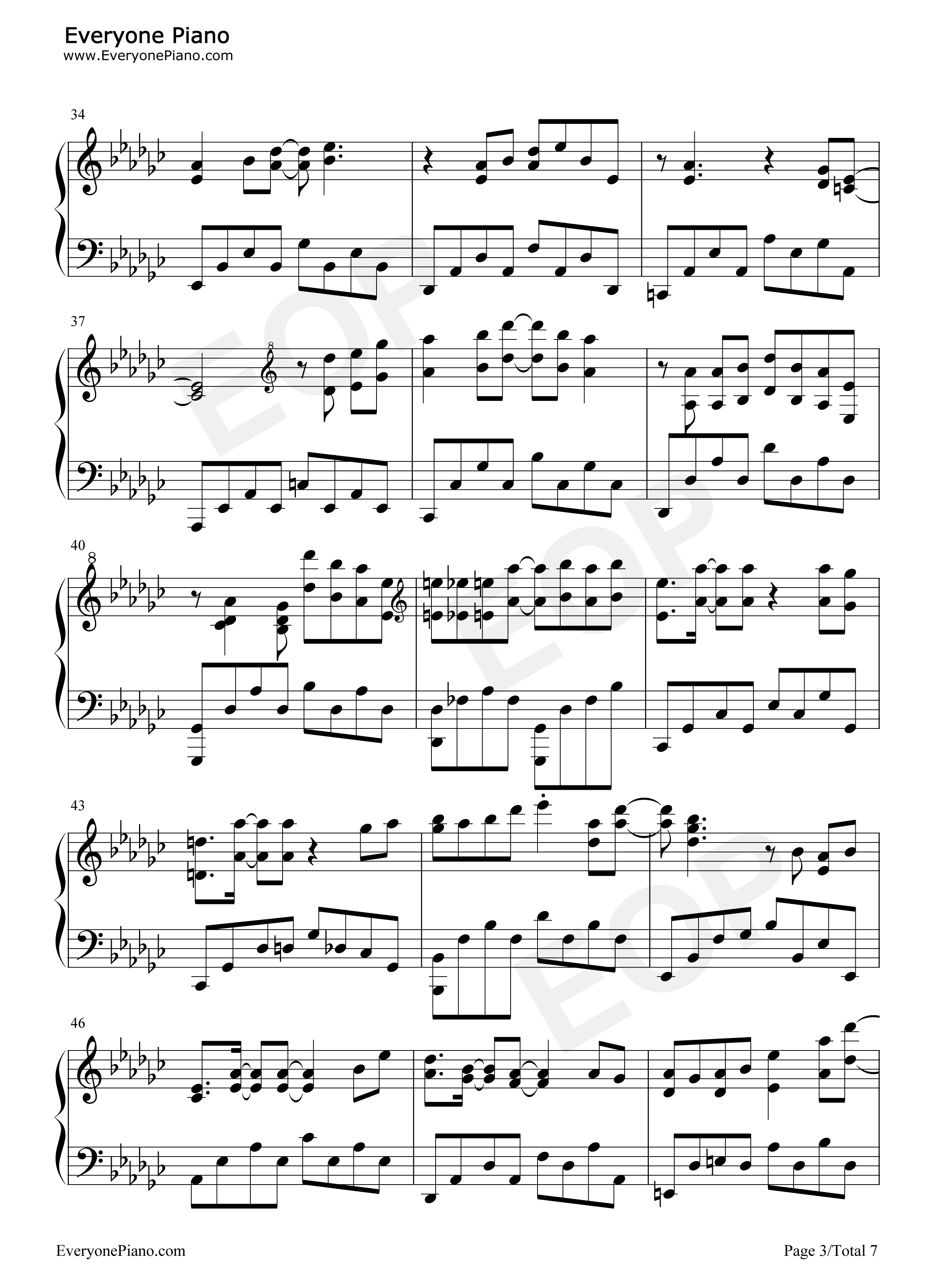 熹微钢琴谱_王一博