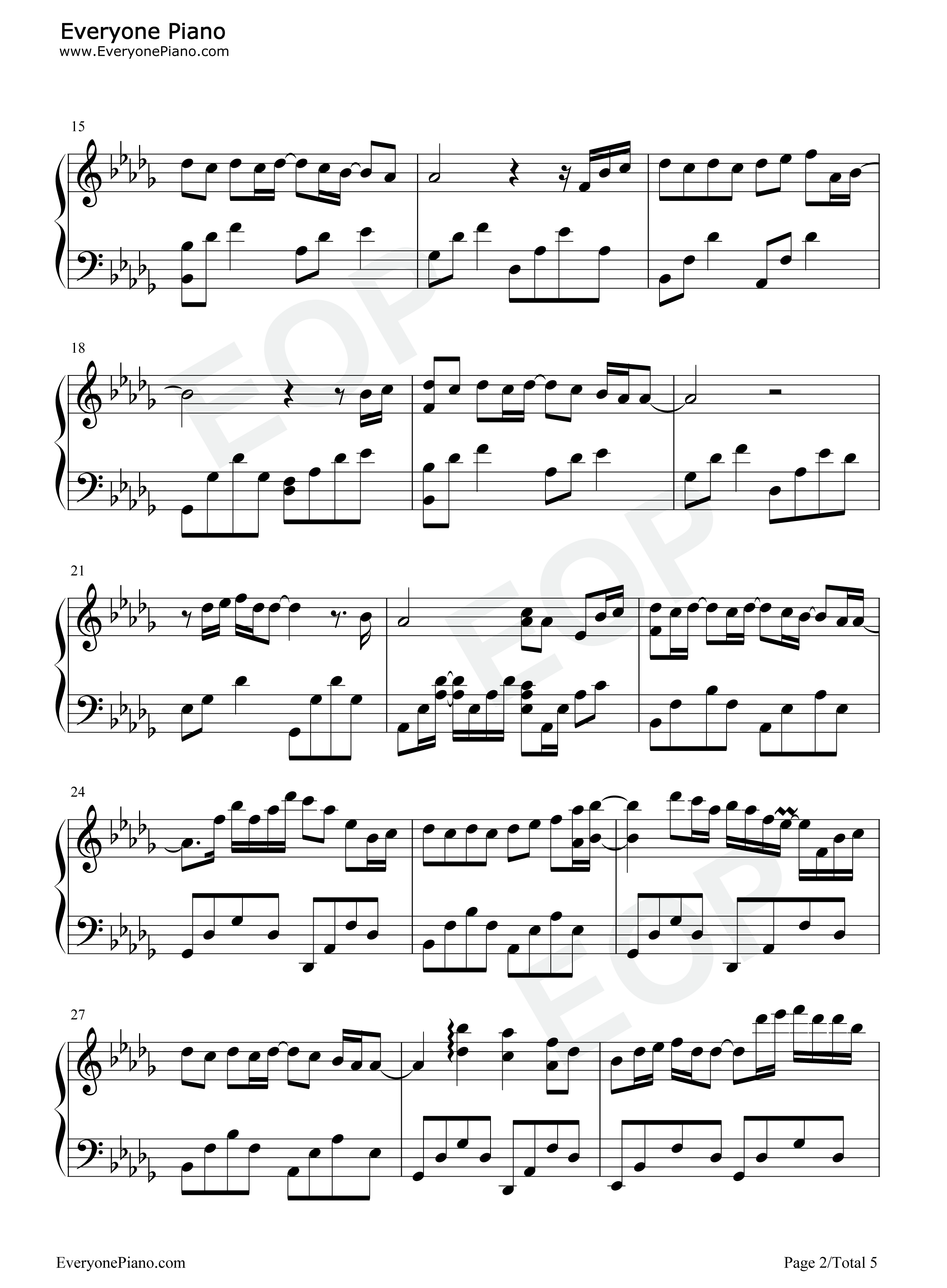 Nothing_In_The_World钢琴谱_Atomic_Kitten