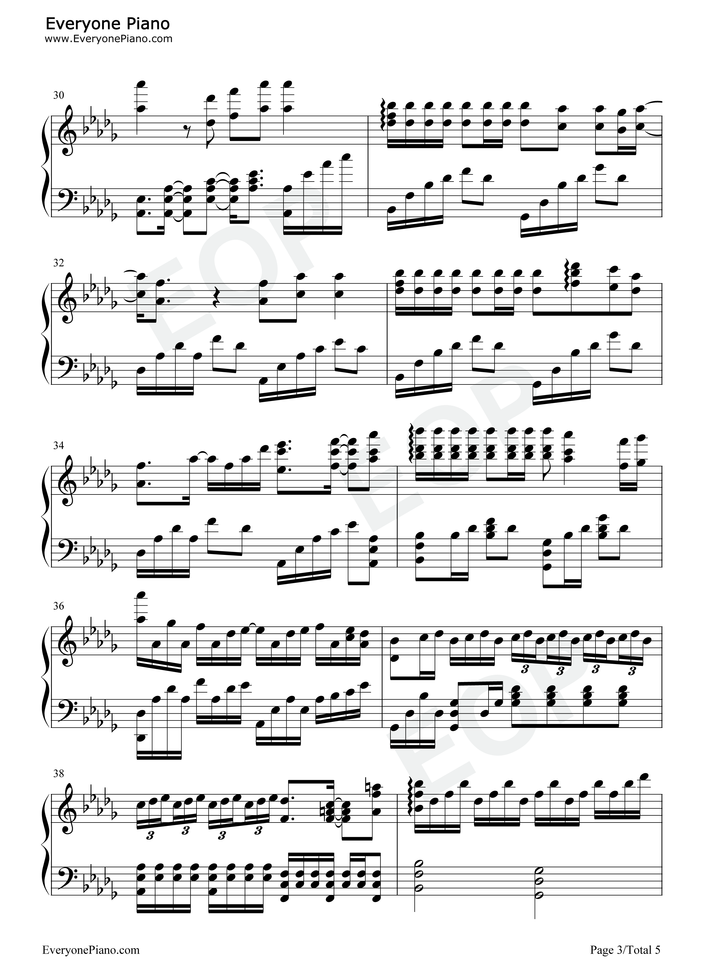 Nothing_In_The_World钢琴谱_Atomic_Kitten