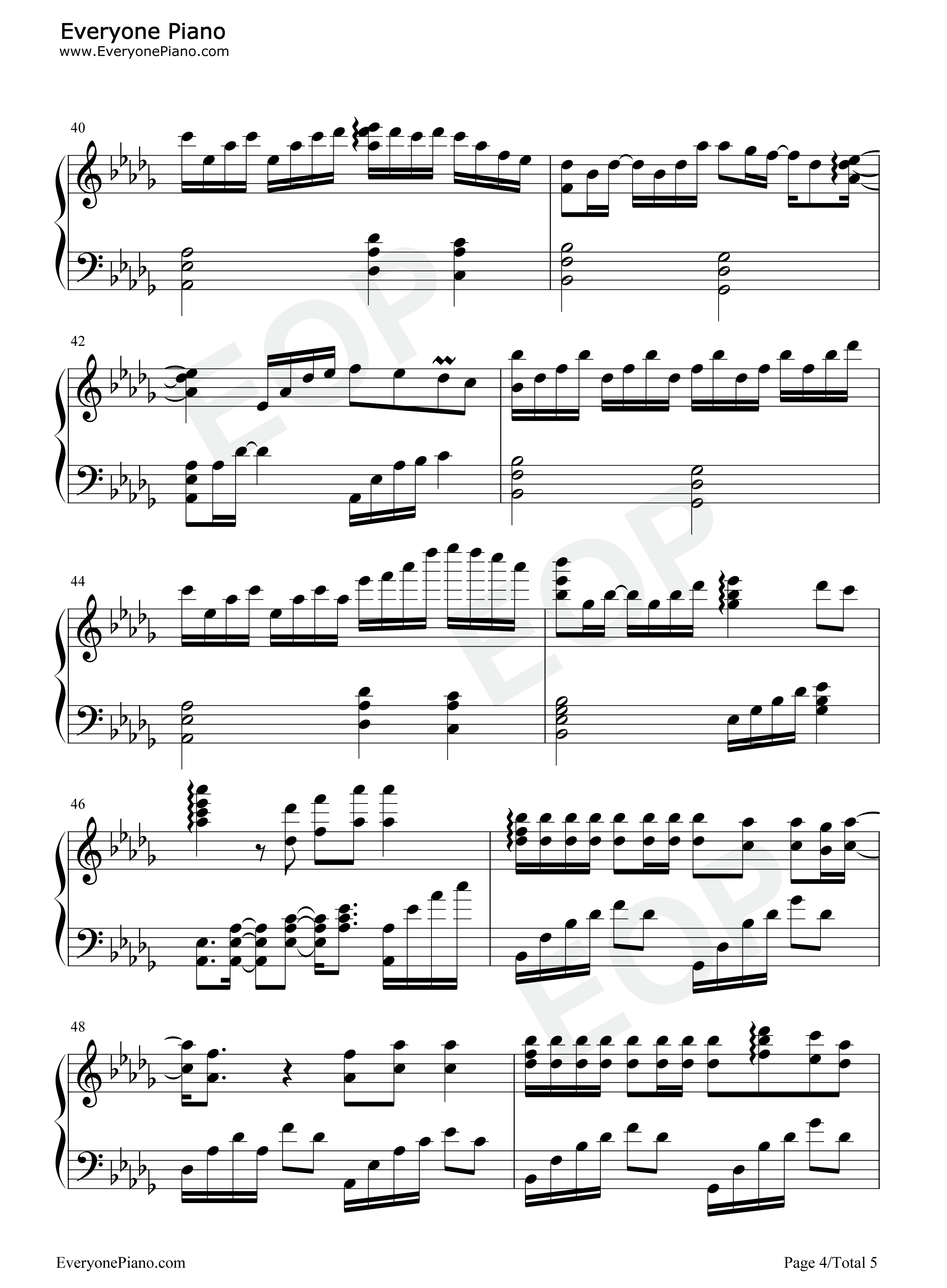 Nothing_In_The_World钢琴谱_Atomic_Kitten