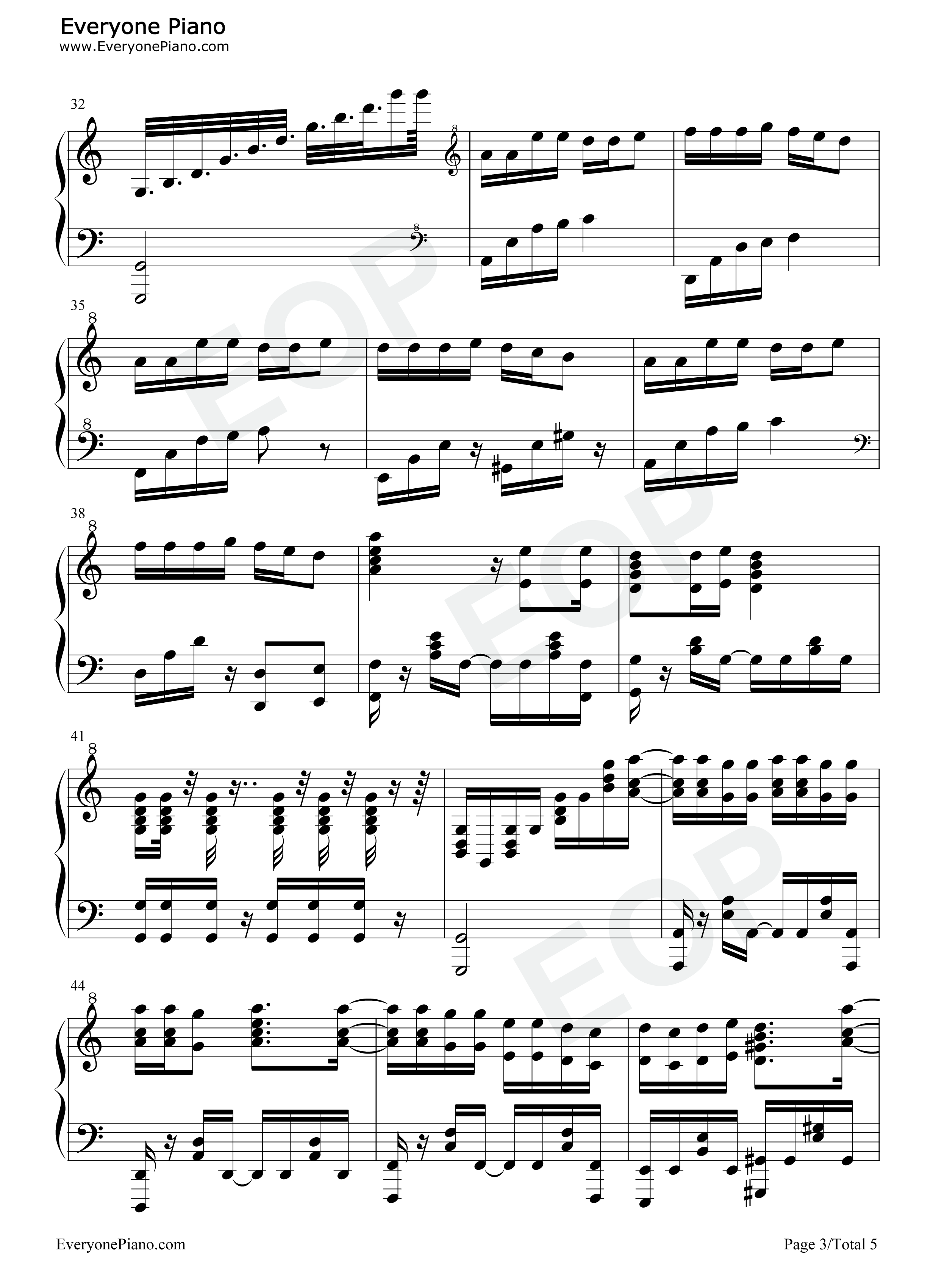 书记舞钢琴谱_藤原千花_小原好美