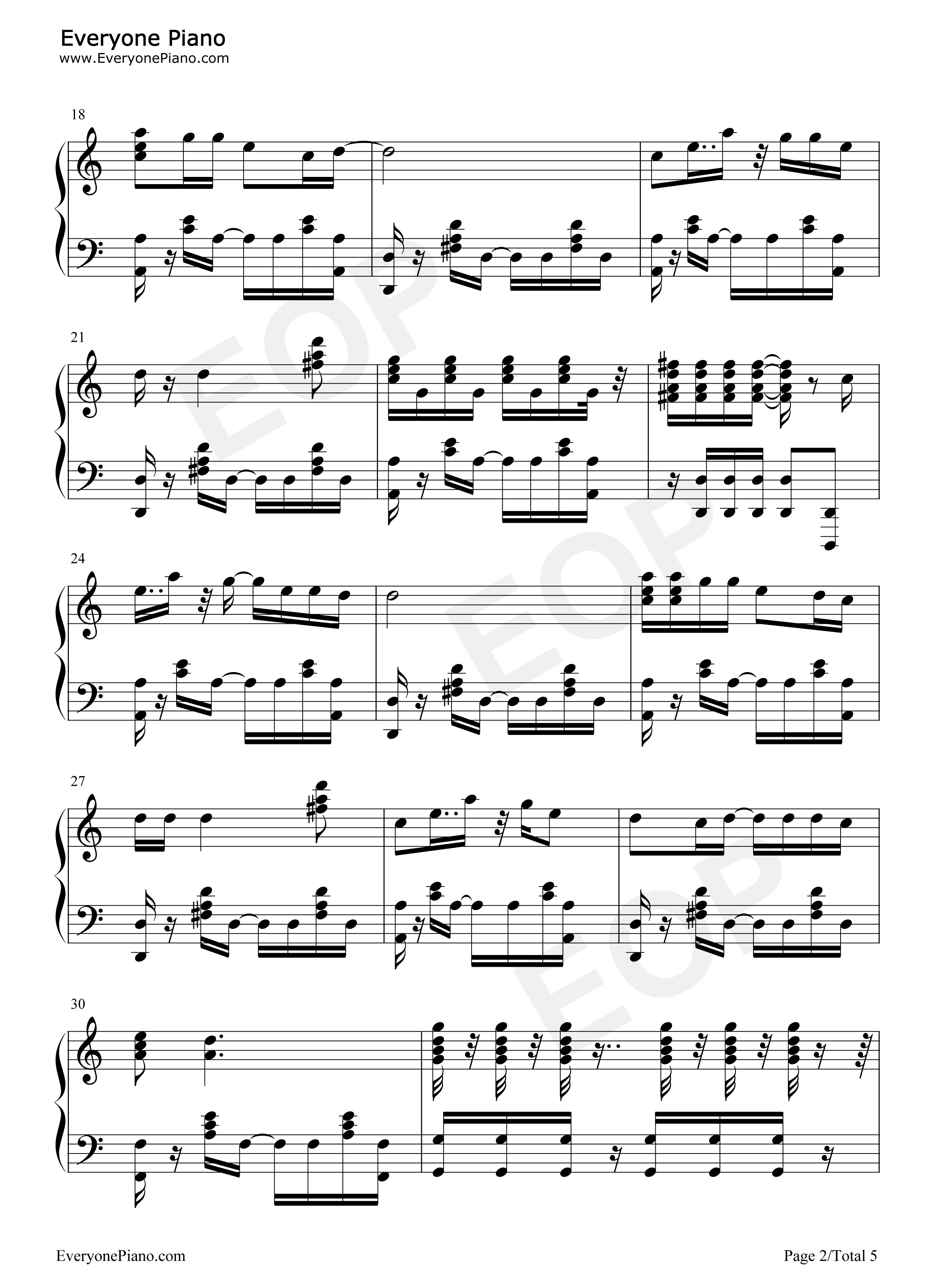 书记舞钢琴谱_藤原千花_小原好美