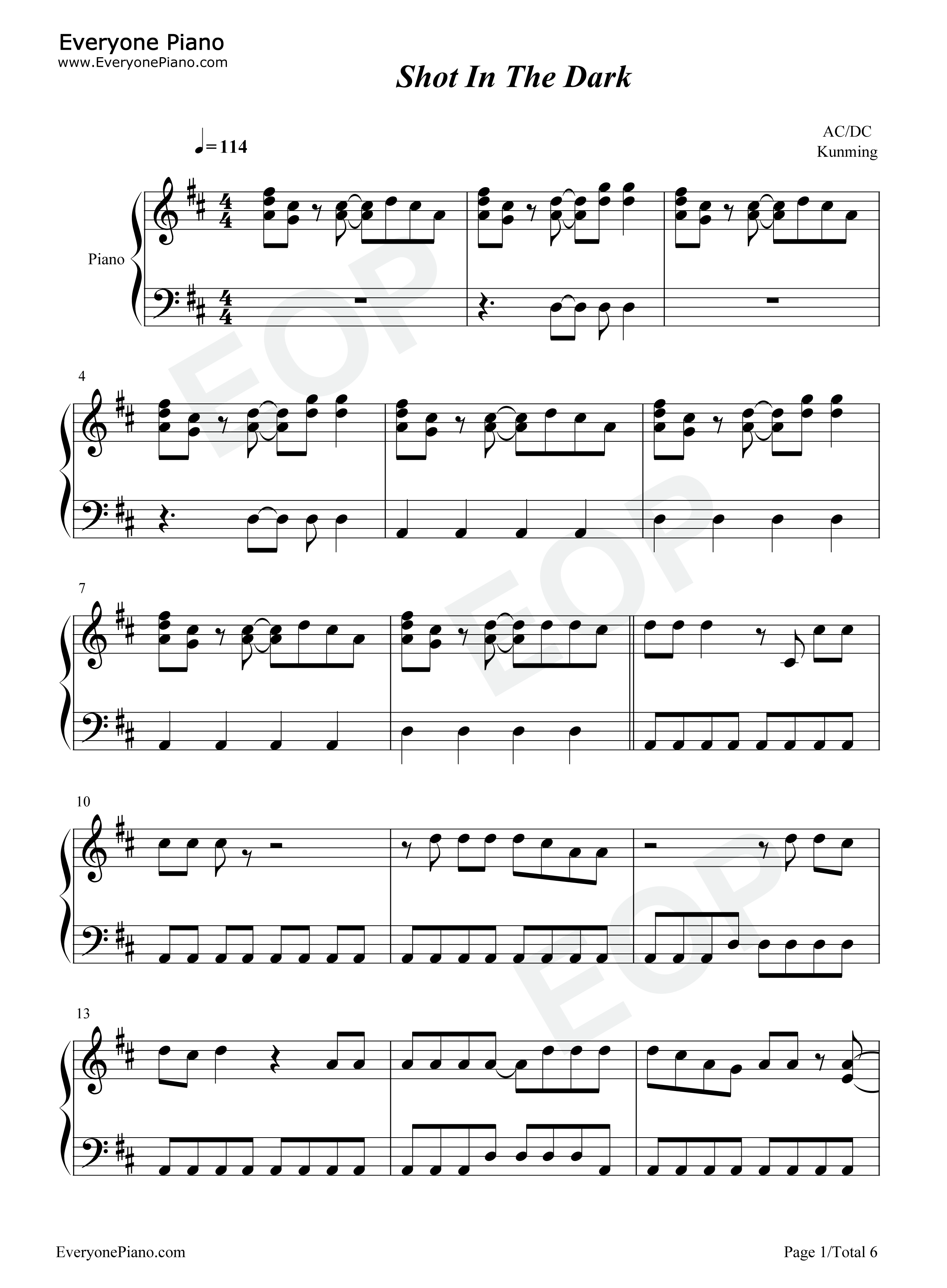 Shot_in_the_Dark钢琴谱_AC/DC