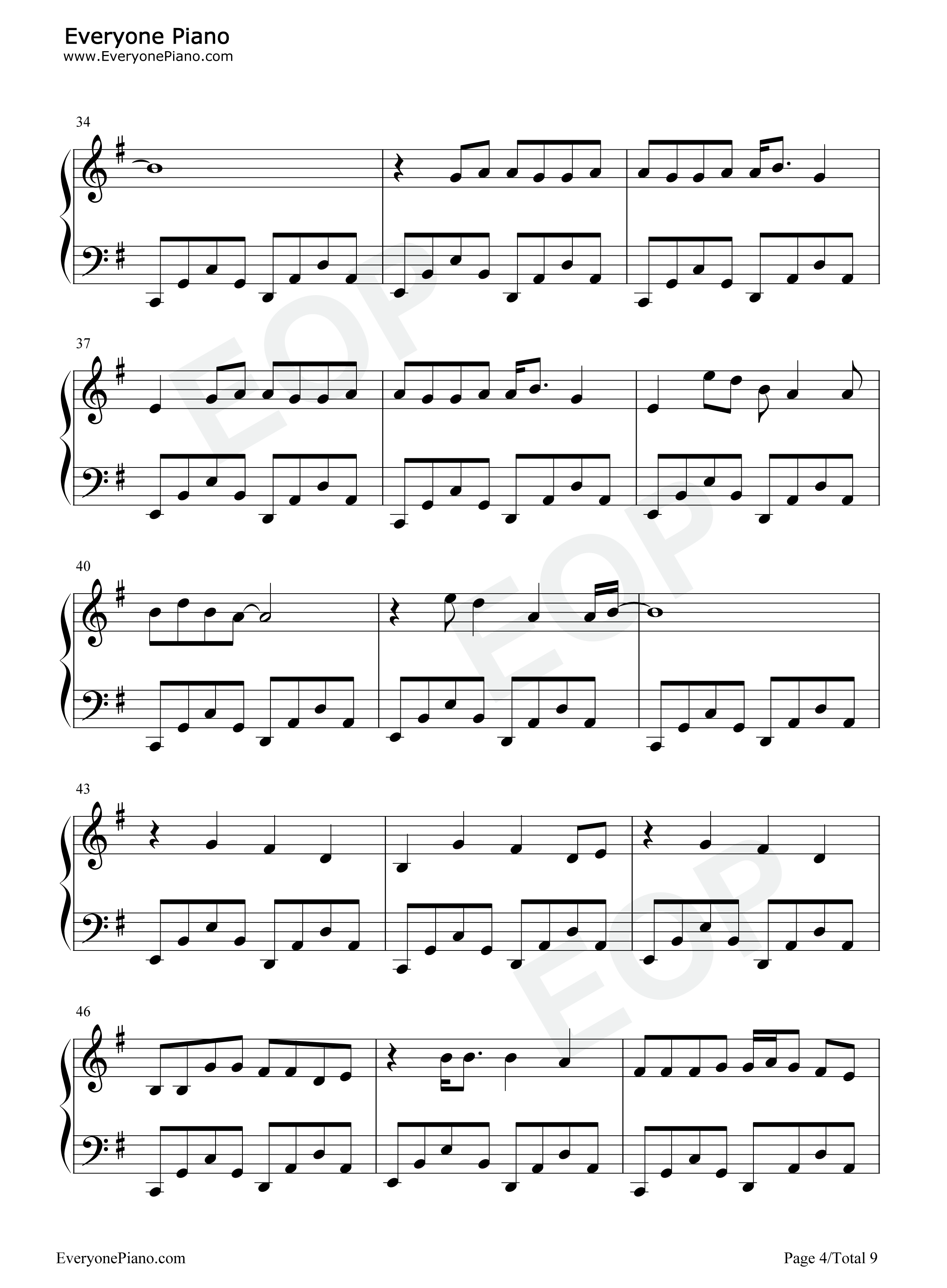 Girl_like_Me钢琴谱_Black_Eyed_Peas_Shakira