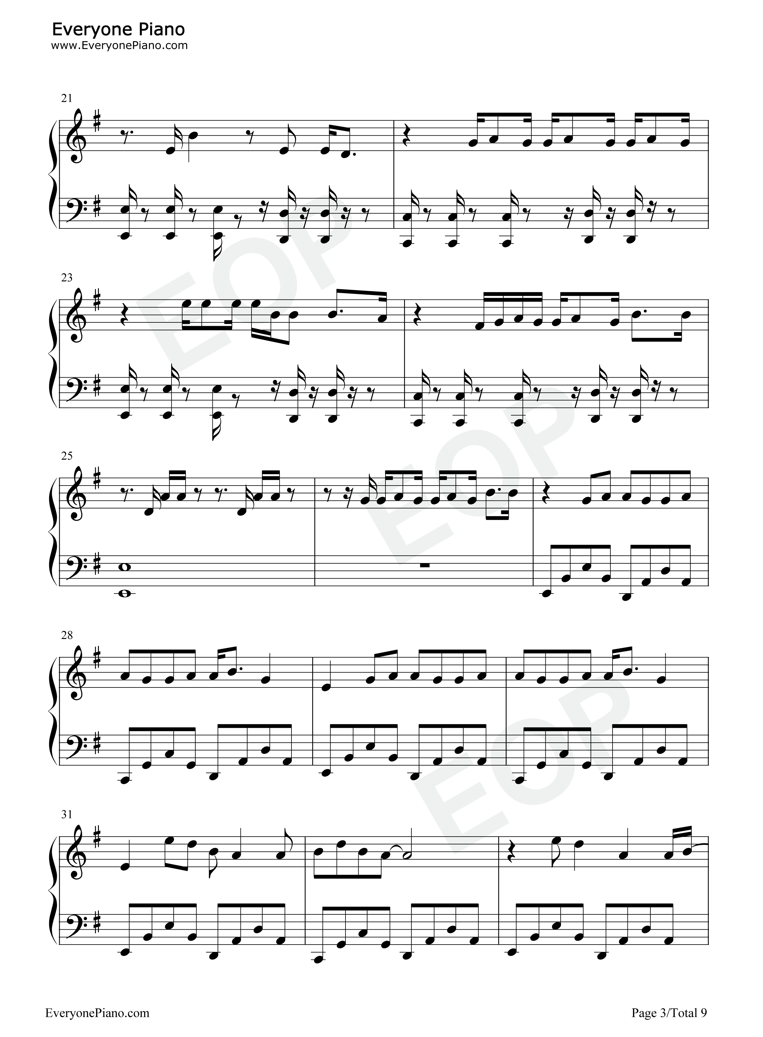 Girl_like_Me钢琴谱_Black_Eyed_Peas_Shakira