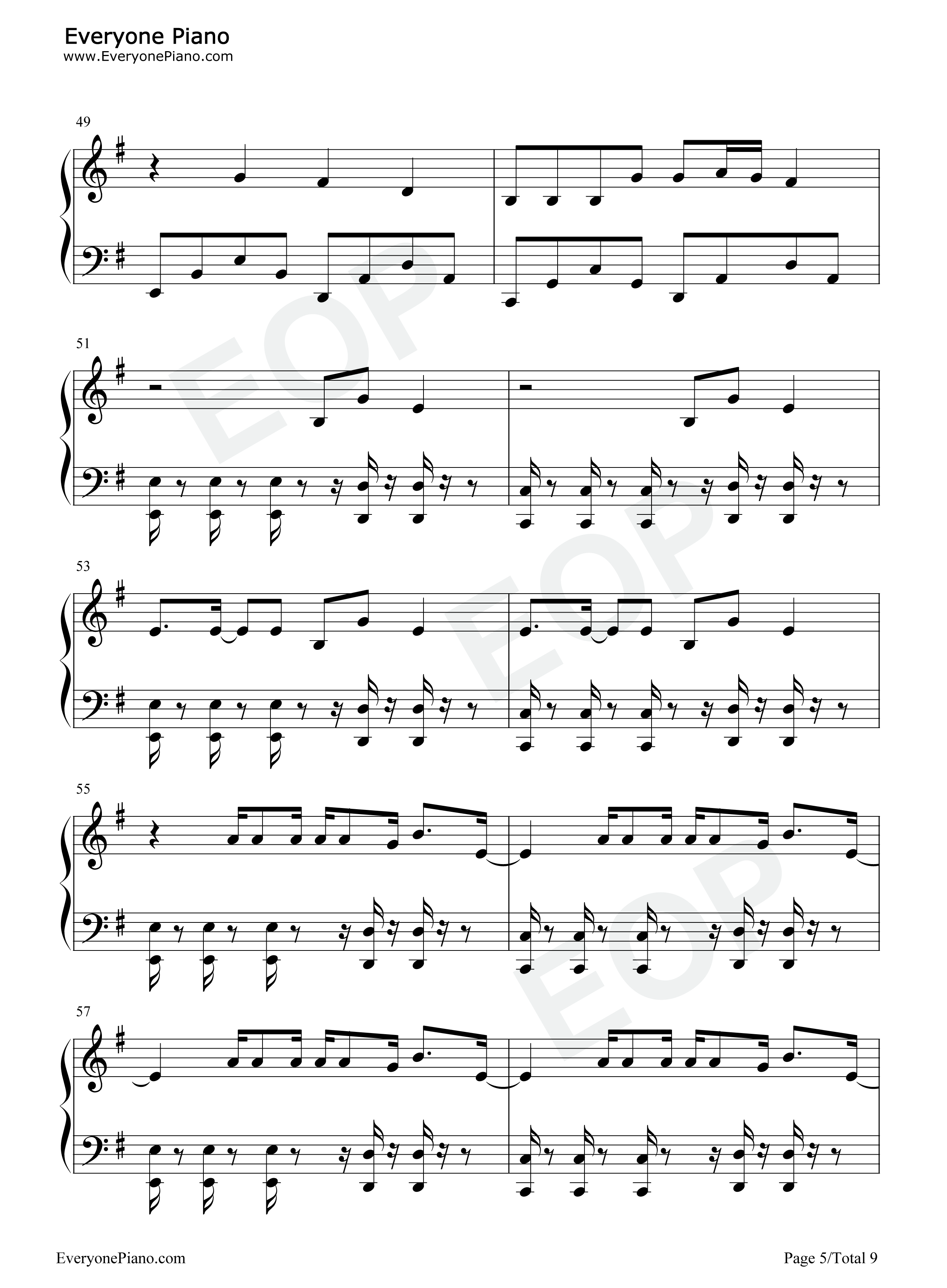 Girl_like_Me钢琴谱_Black_Eyed_Peas_Shakira