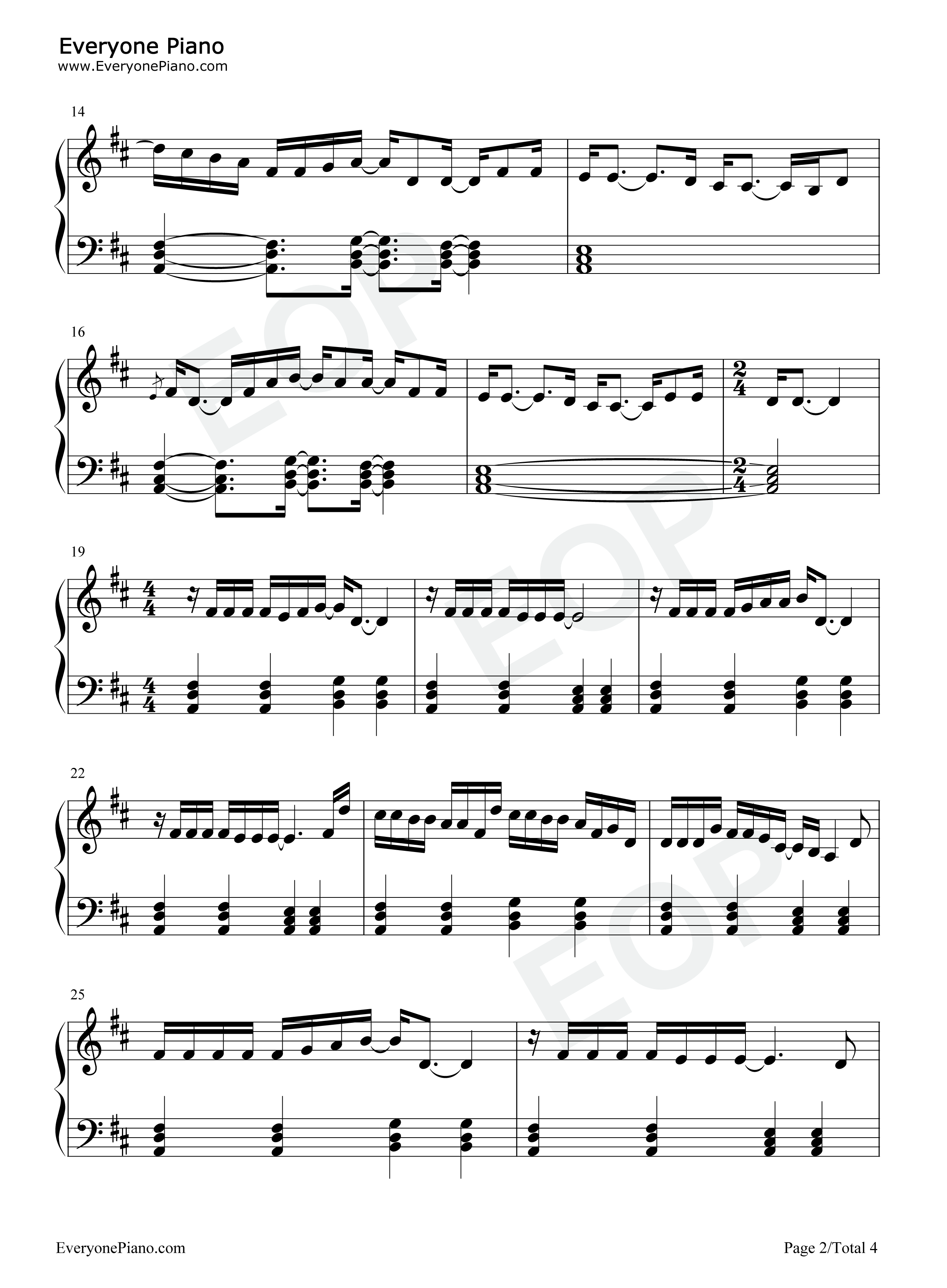 Anyone钢琴谱_Justin_Bieber