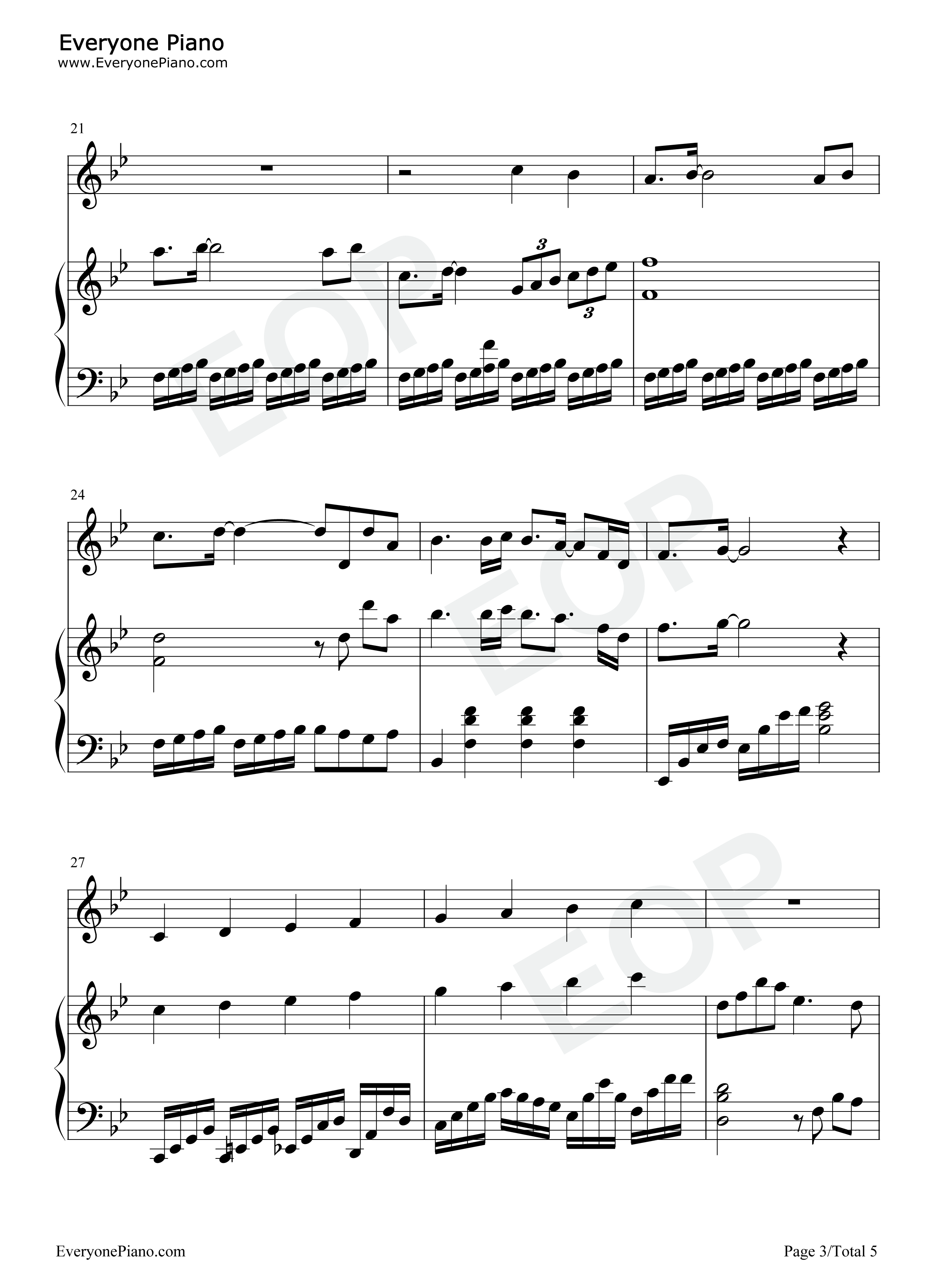 余生请多指教钢琴谱_肖战_杨紫