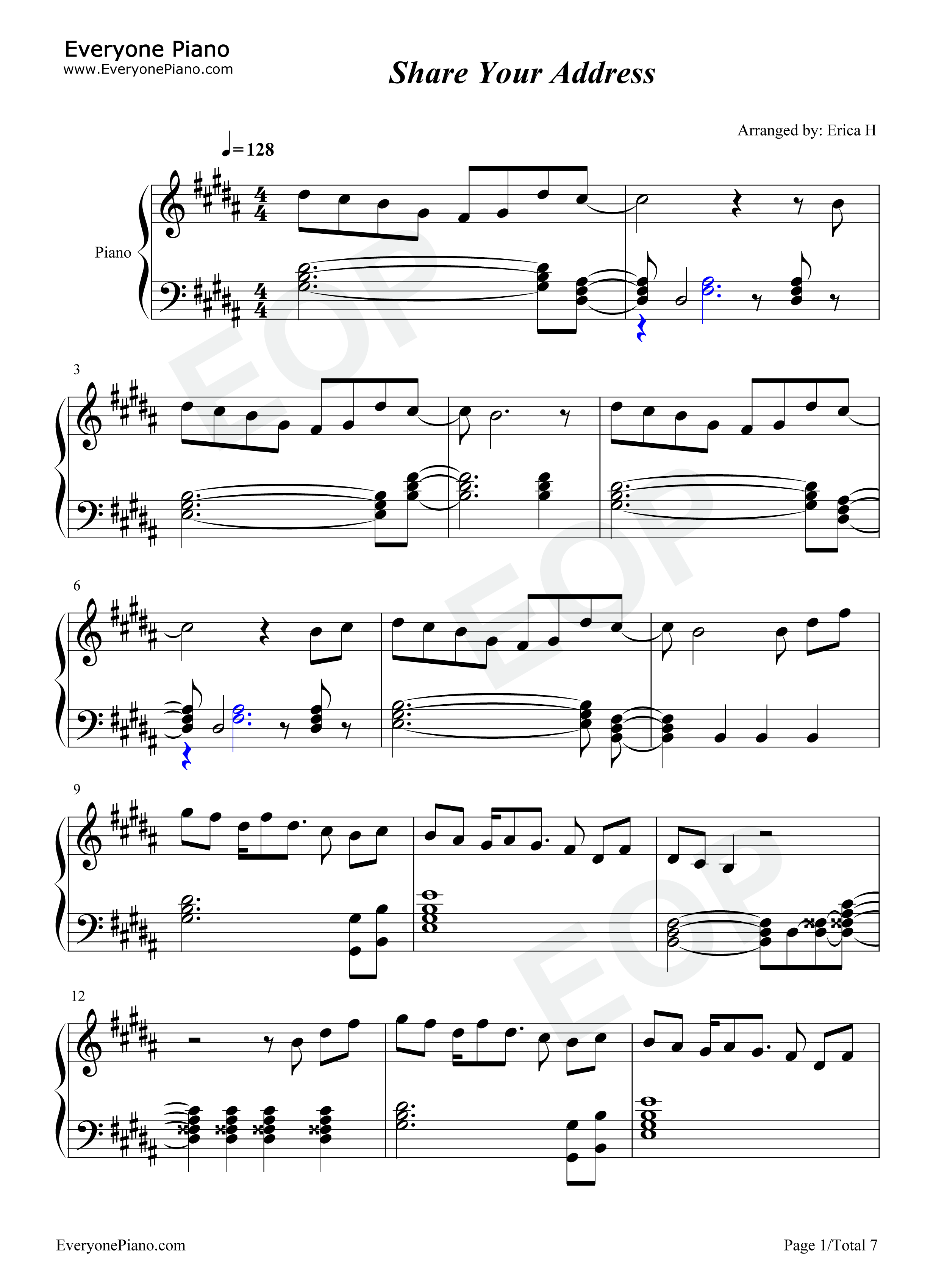 Share_Your_Address钢琴谱_Ben_Platt