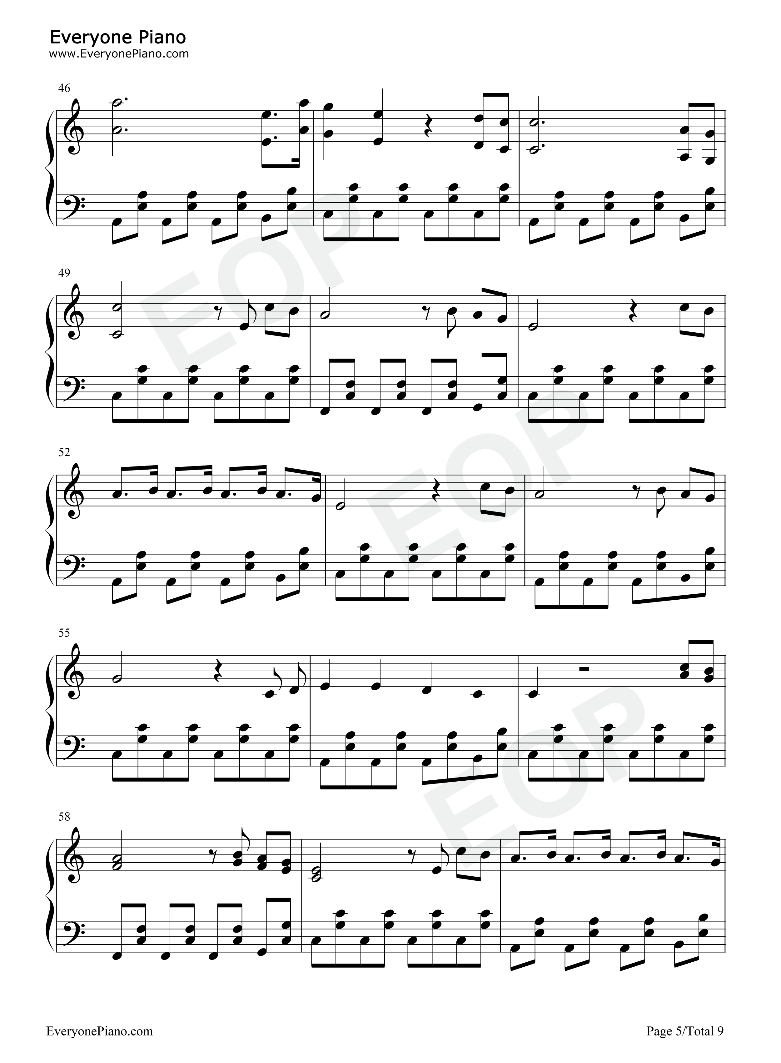 West_Coast钢琴谱_Imagine_Dragons