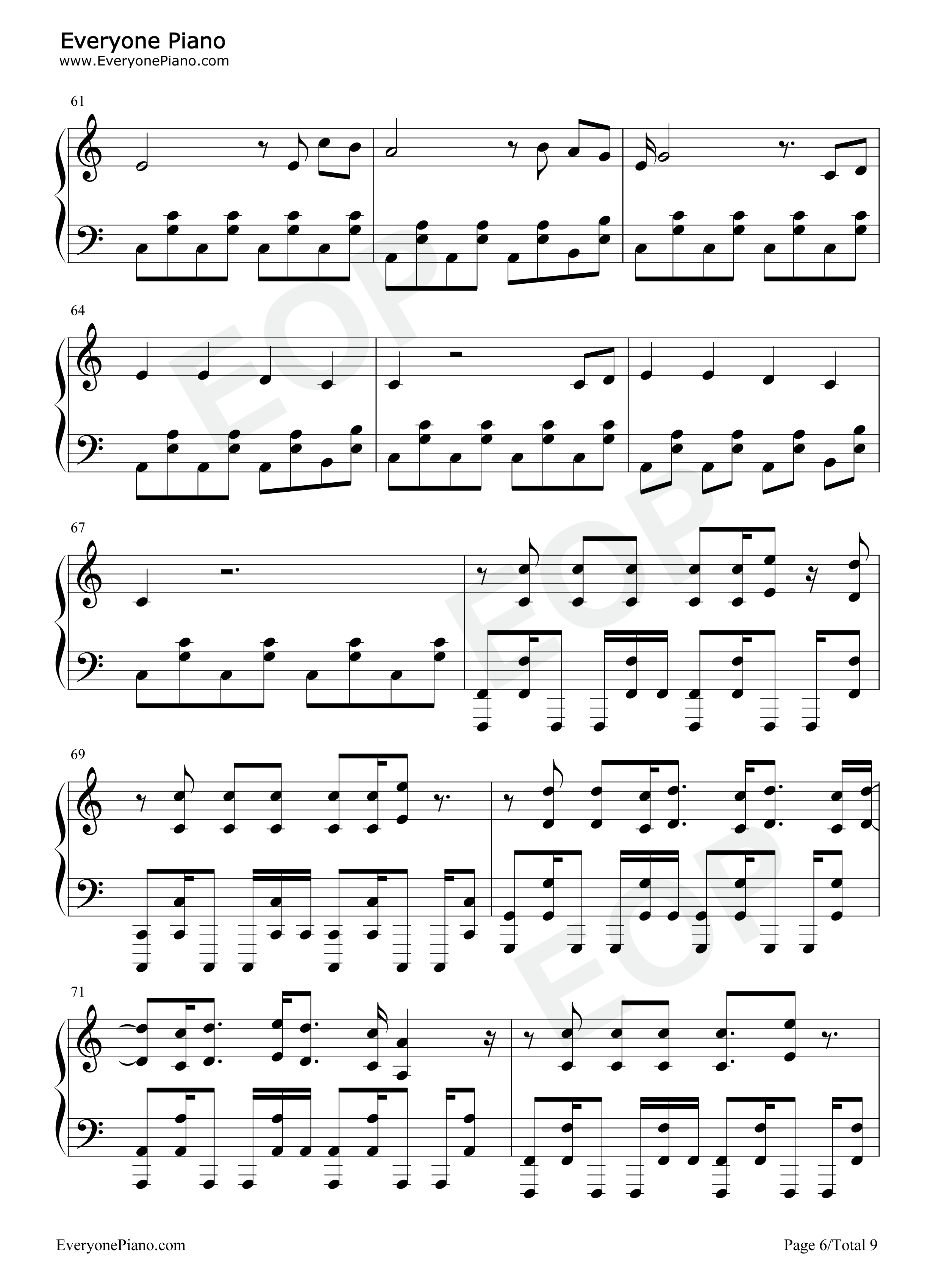 West_Coast钢琴谱_Imagine_Dragons