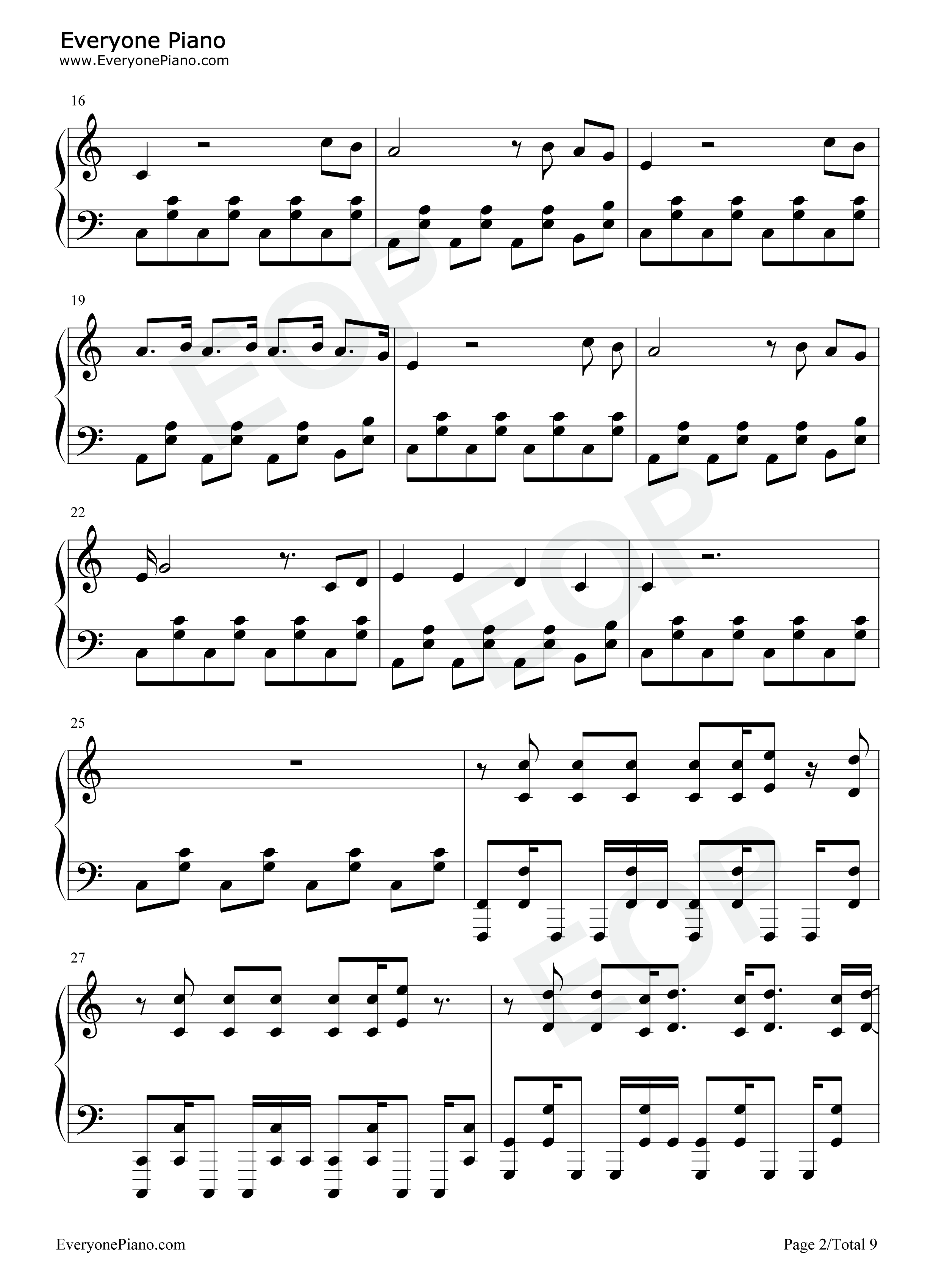 West_Coast钢琴谱_Imagine_Dragons