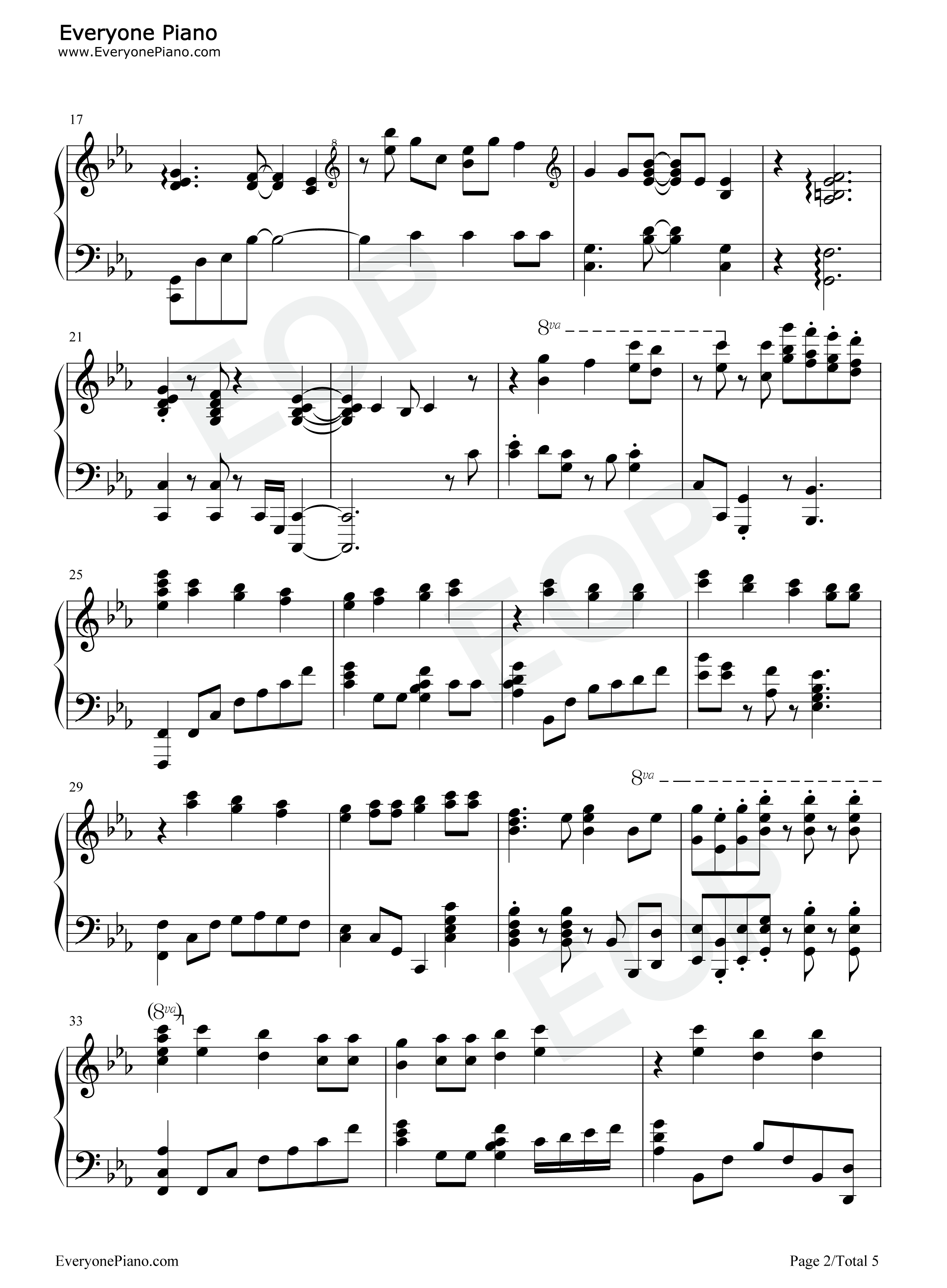 麻痺钢琴谱_yama