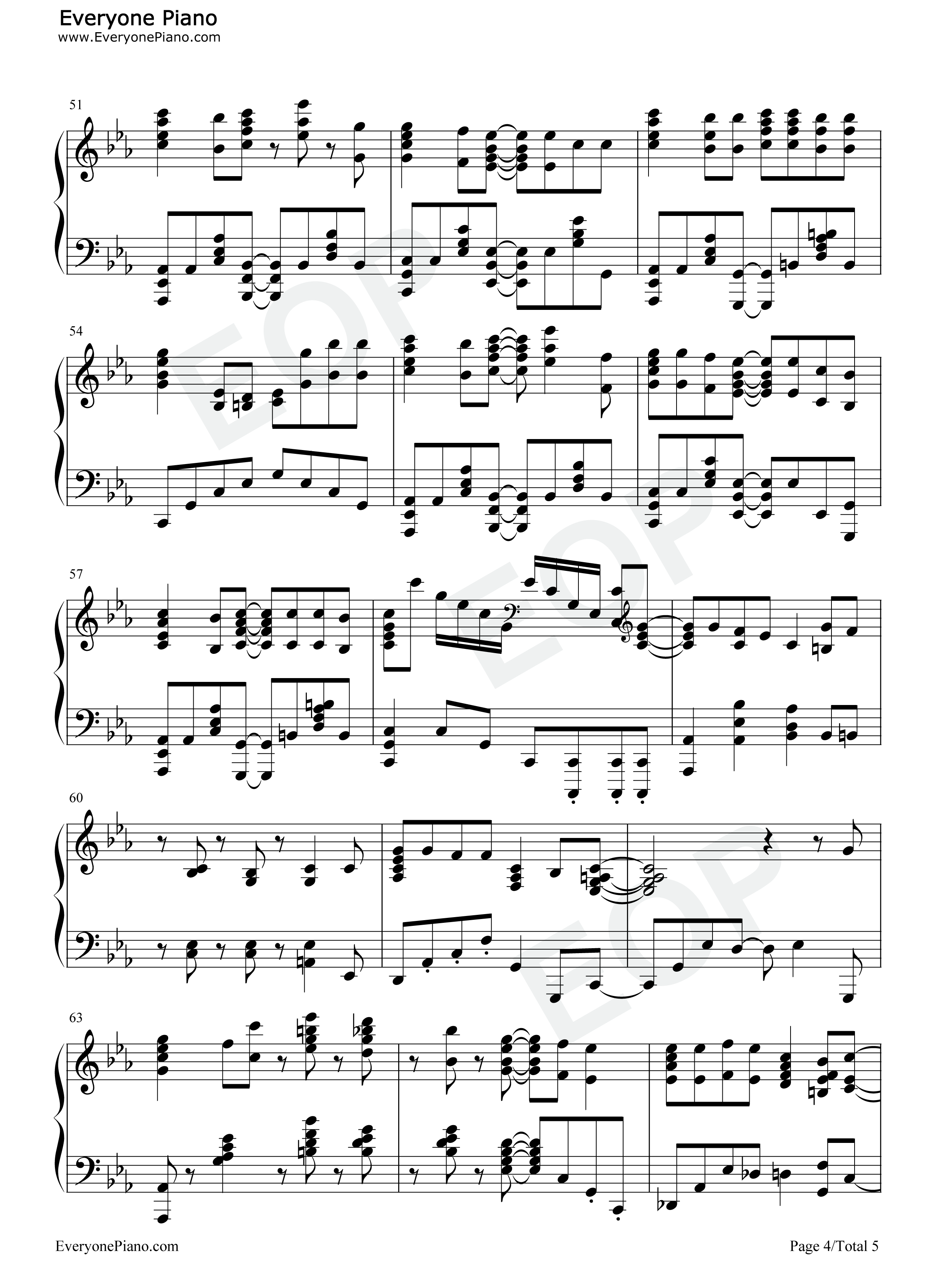 麻痺钢琴谱_yama