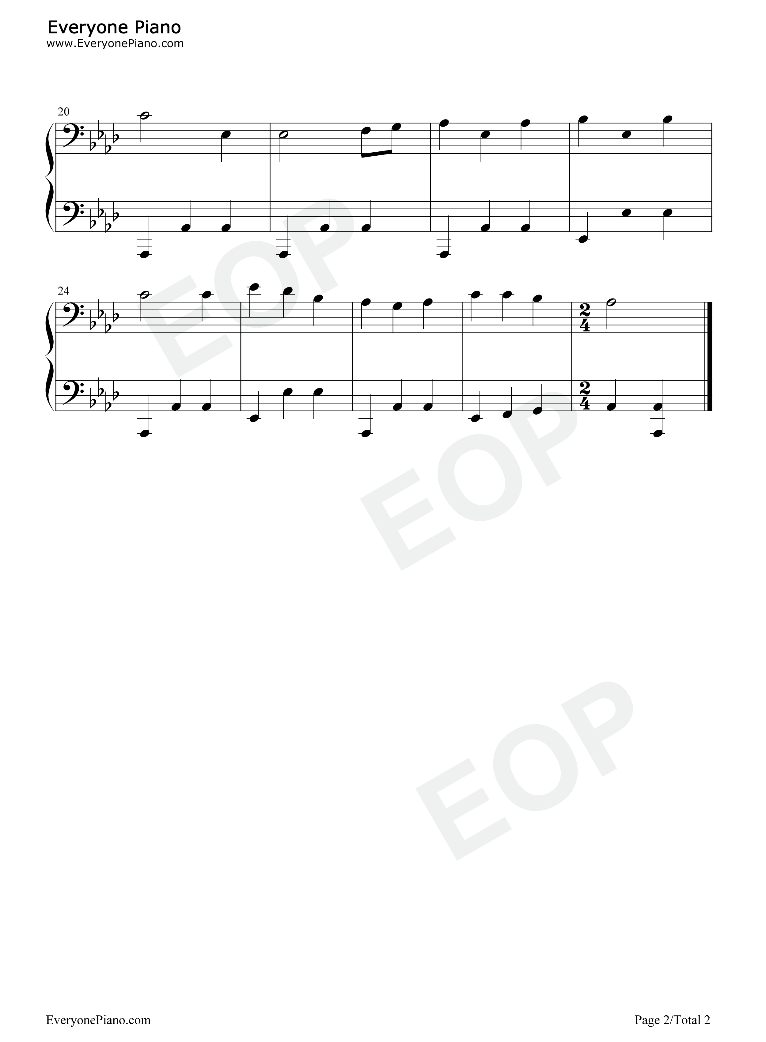 荣归天父歌钢琴谱_威廉·霍华德·杜安