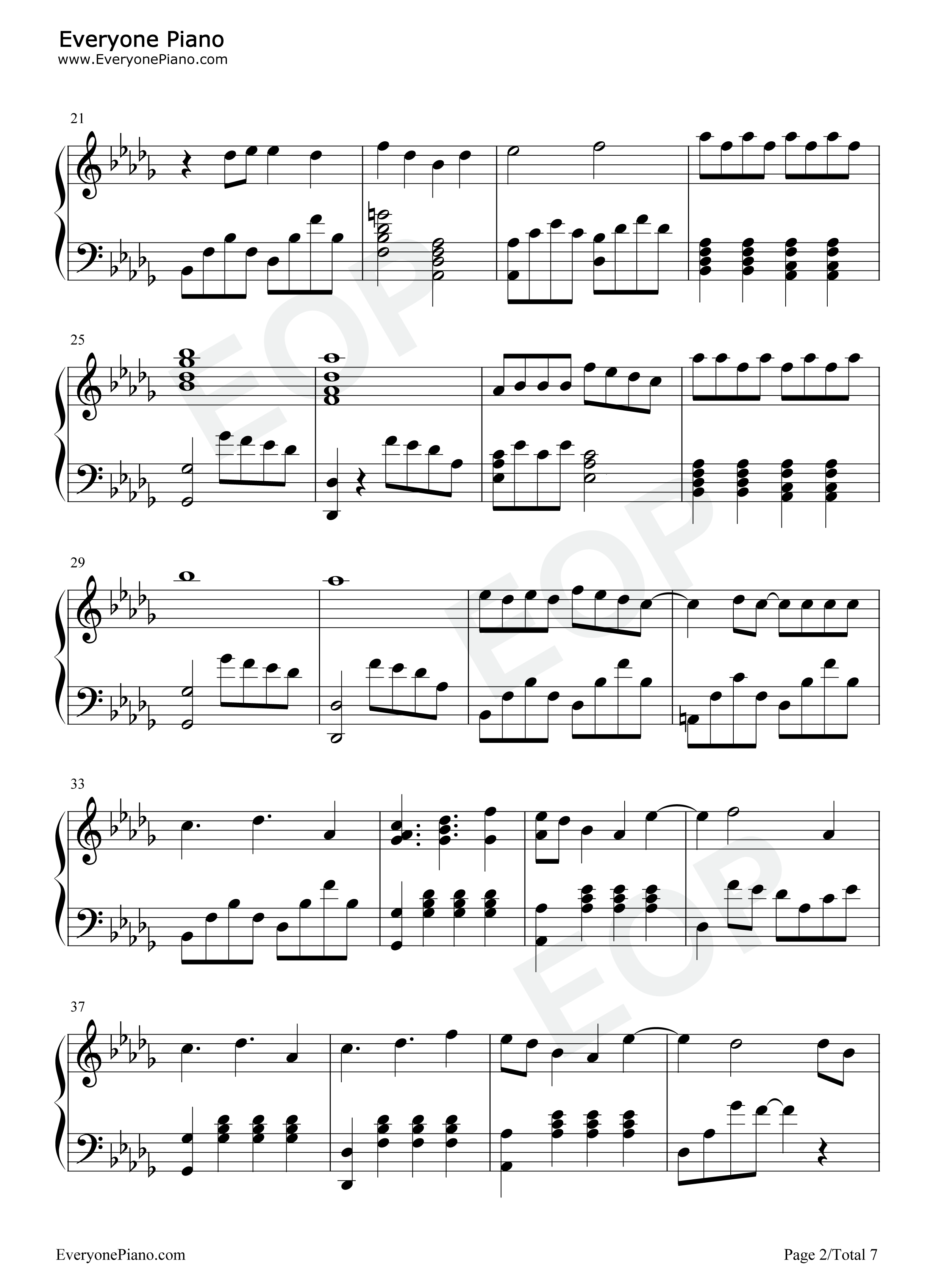 Friends钢琴谱_防弹少年团