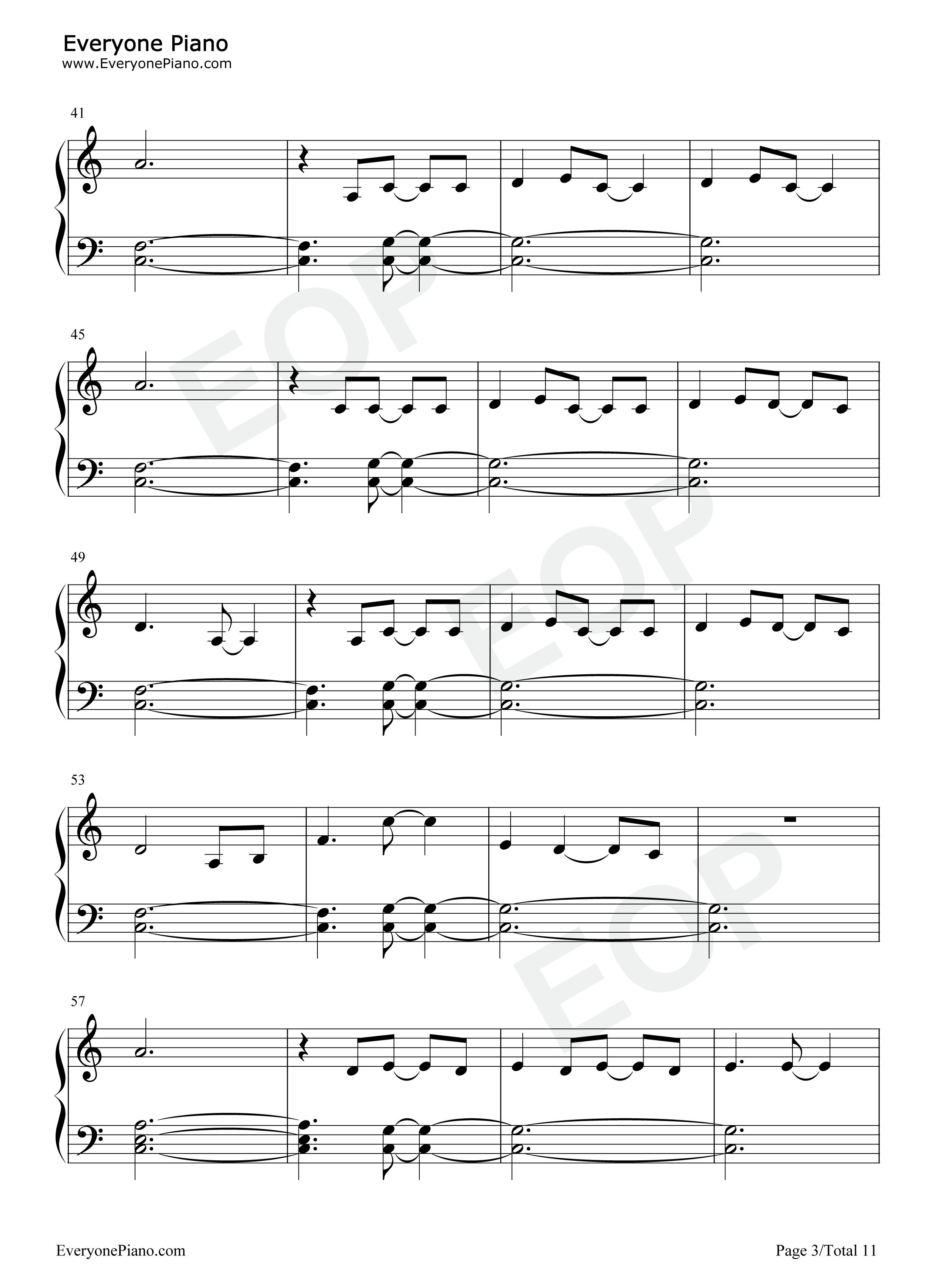 The_1钢琴谱_Taylor_Swift