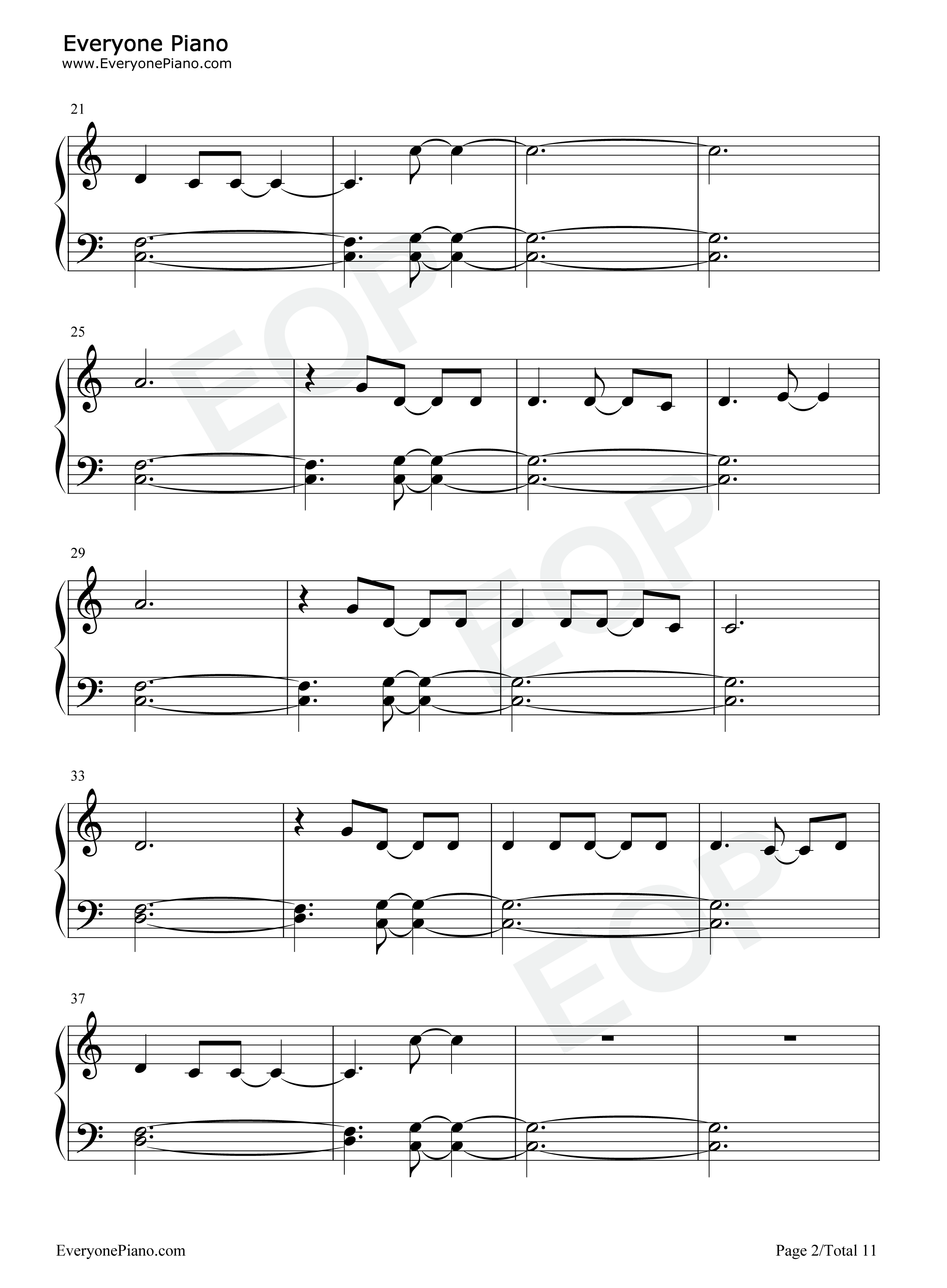 The_1钢琴谱_Taylor_Swift