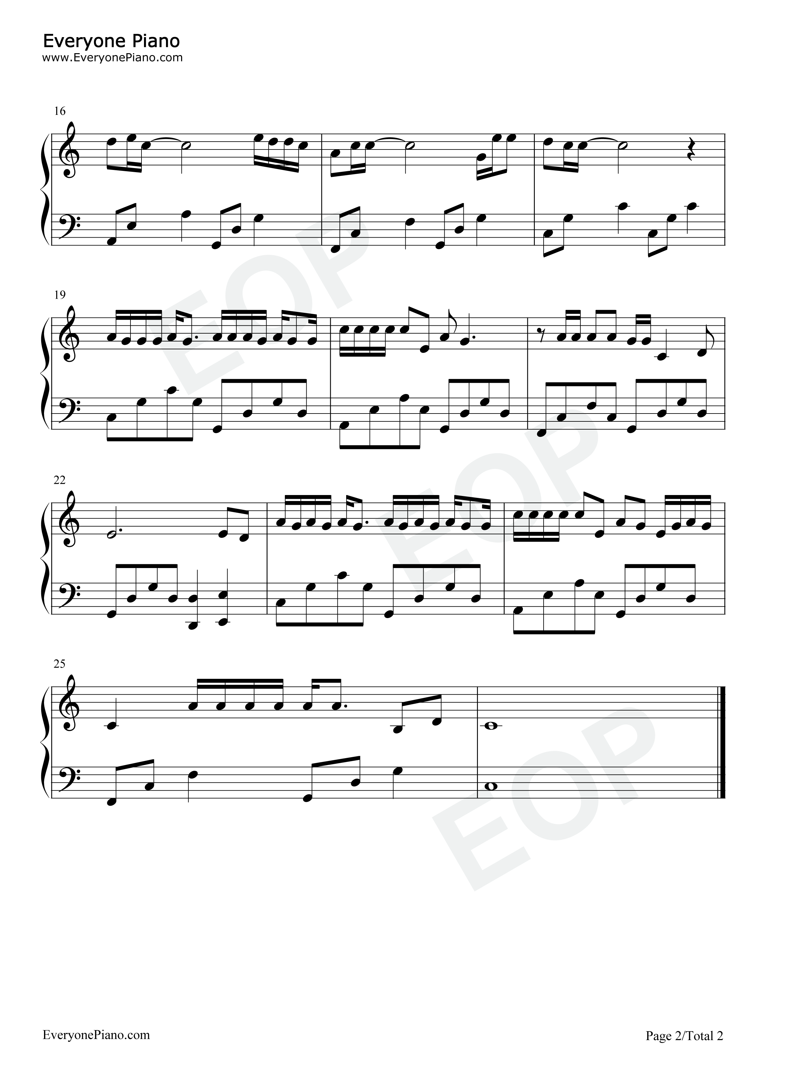 等你等到我心痛钢琴谱_张学友