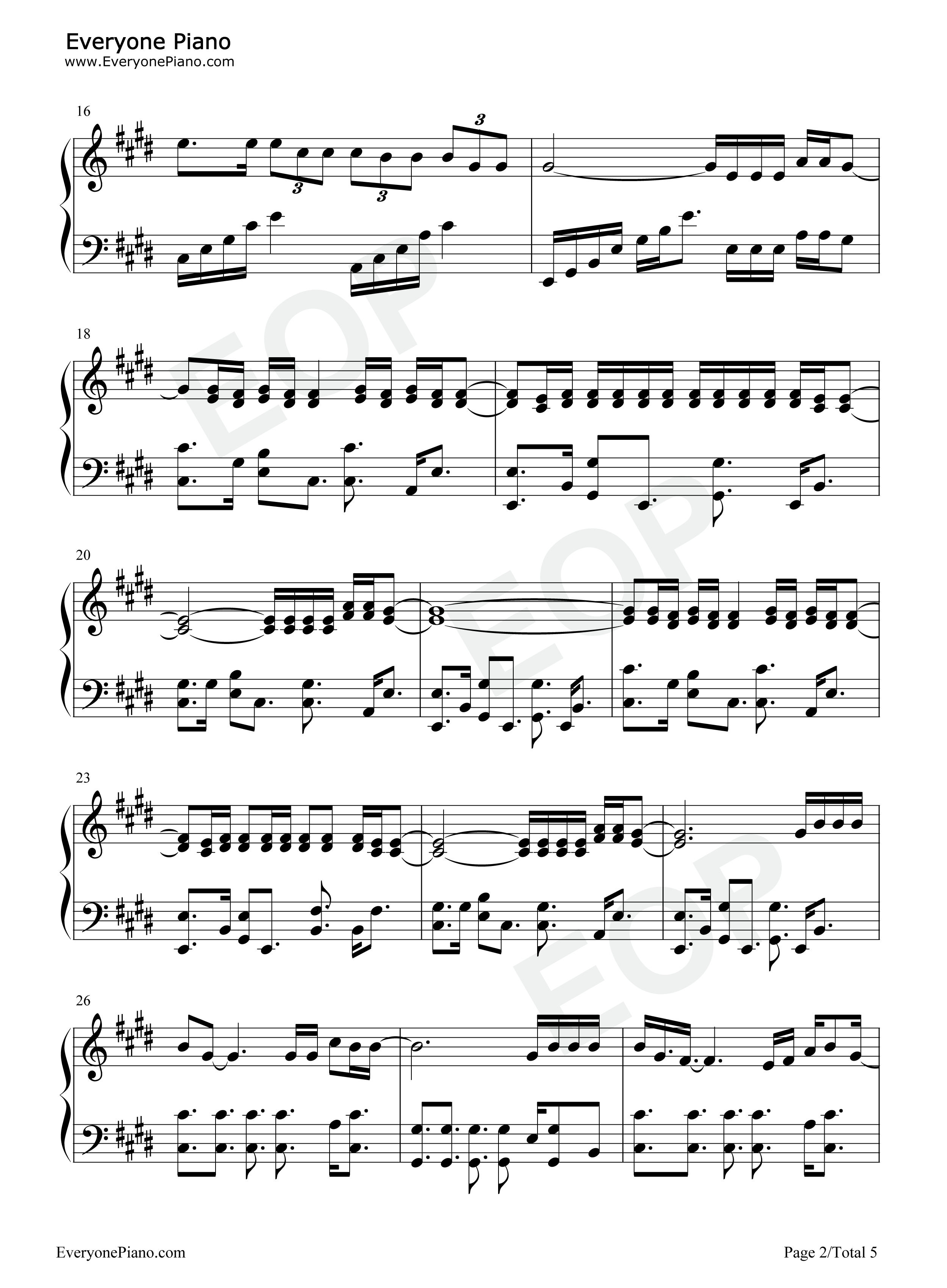 Invisible钢琴谱_Anna_Clendening